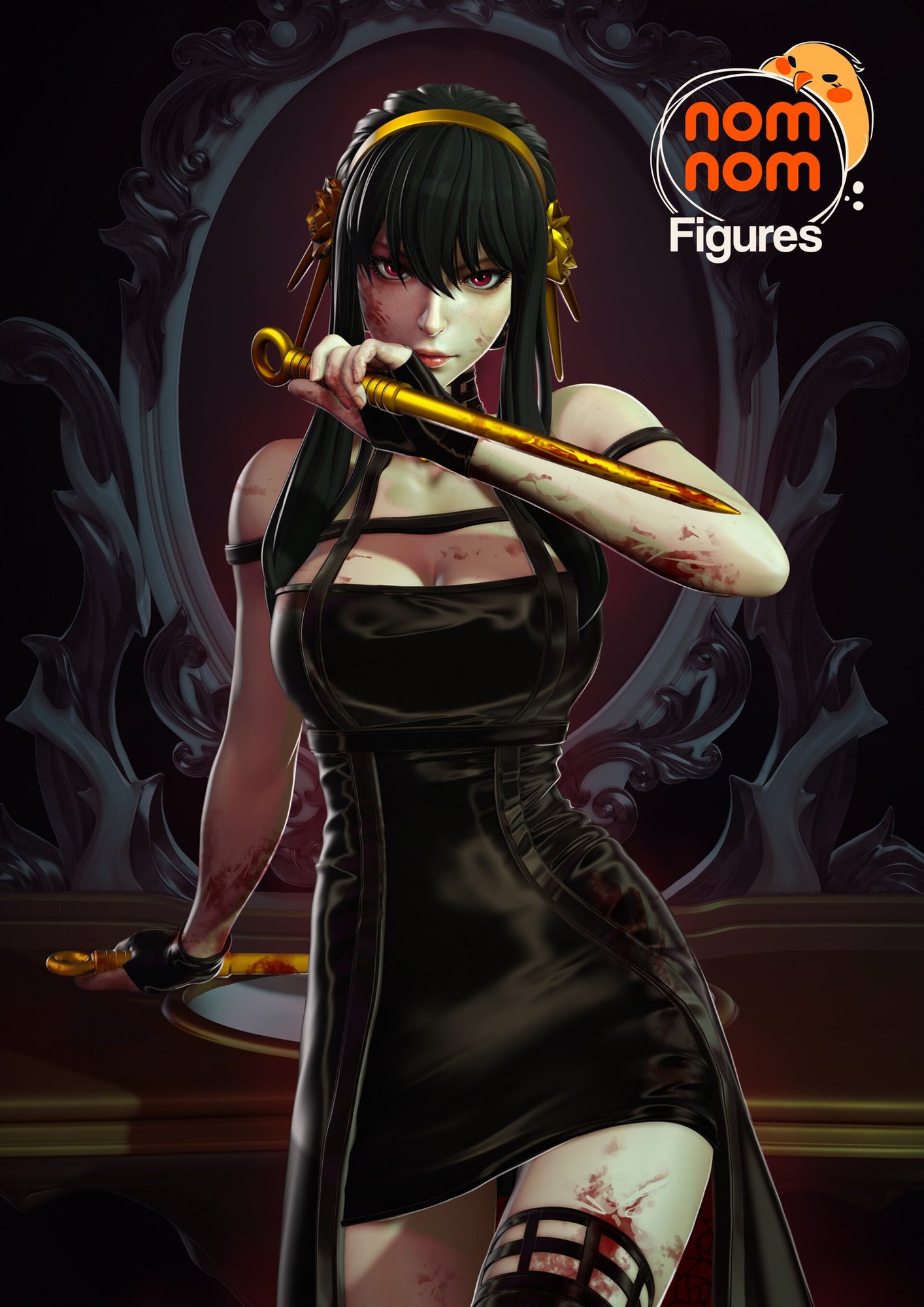 Yor Forger Spy x Family resin figure by NomNom Figures — studio preview 1