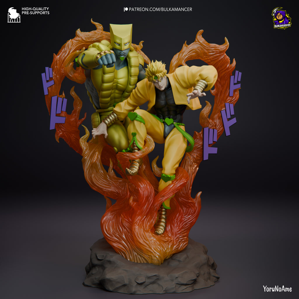Dio and the World (Jojo's Bizarre Adventure) resin figure by Bulkamancer — studio render 2