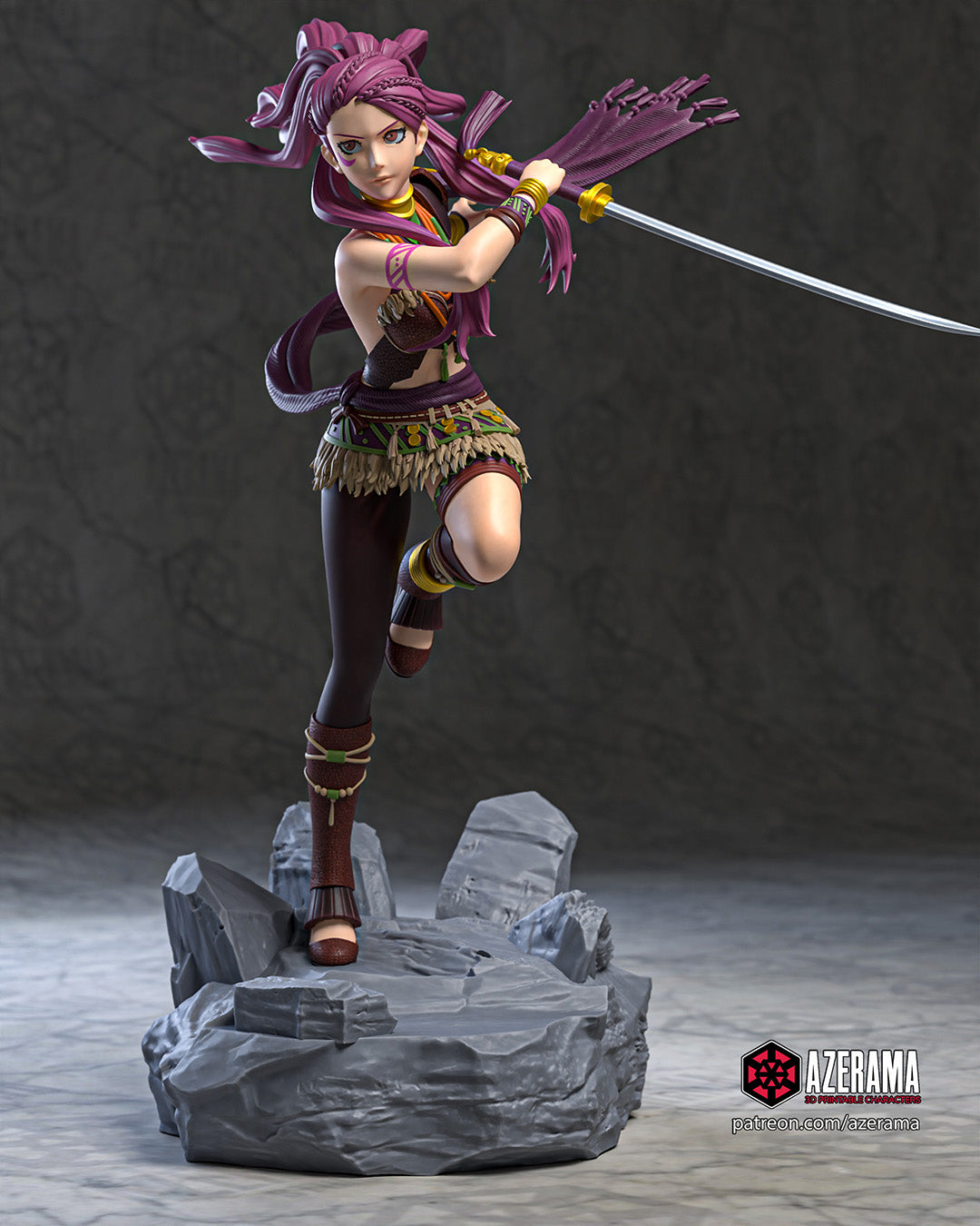 Petra (Fire Emblem) resin figure by Azerama — studio render 1