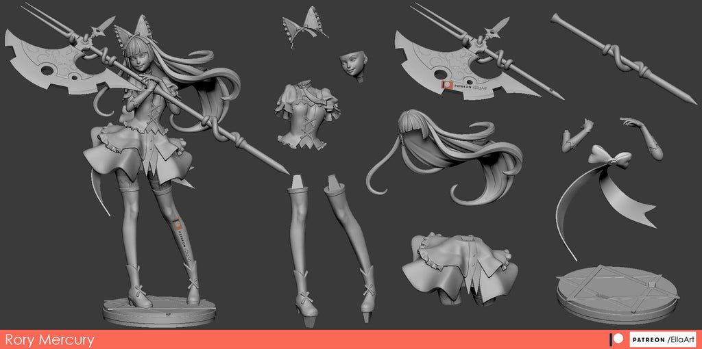 Rory Mercury — studio render 3