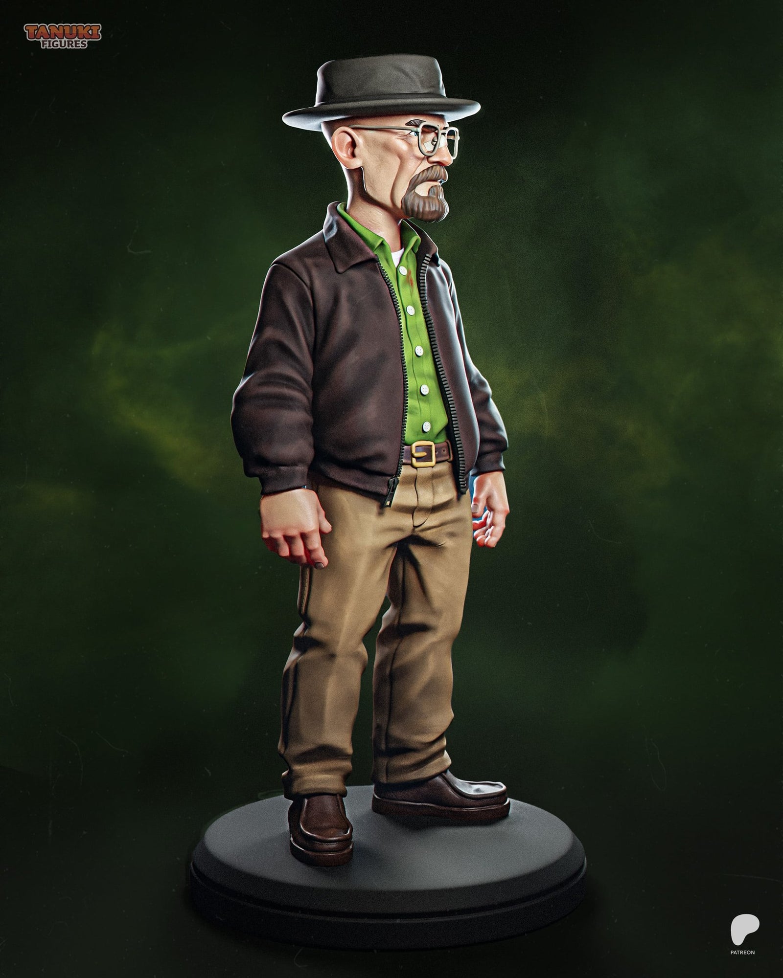 Walter White (Breaking Bad) resin figure by Tanuki Figures — studio render 2