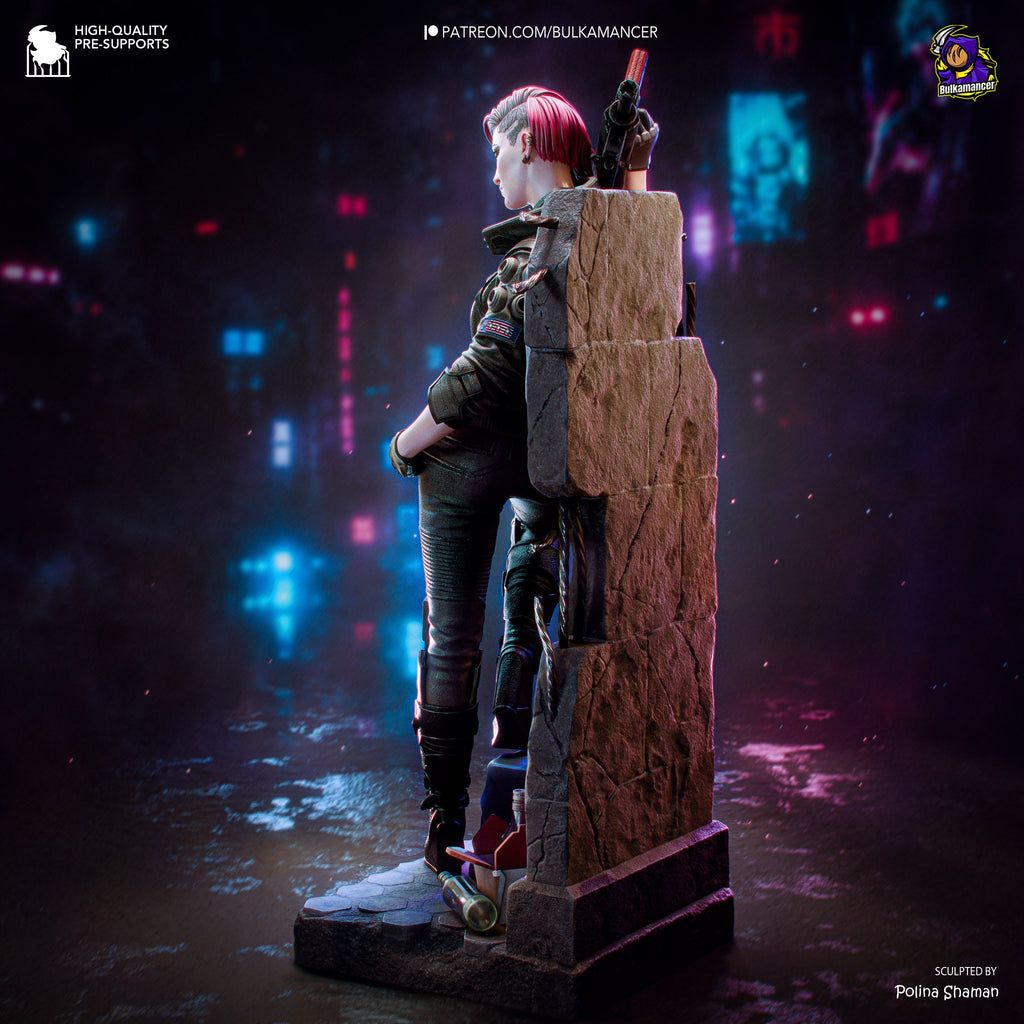 V (Valerie) (Cyberpunk 2077) resin figure by Bulkamancer — studio render 7
