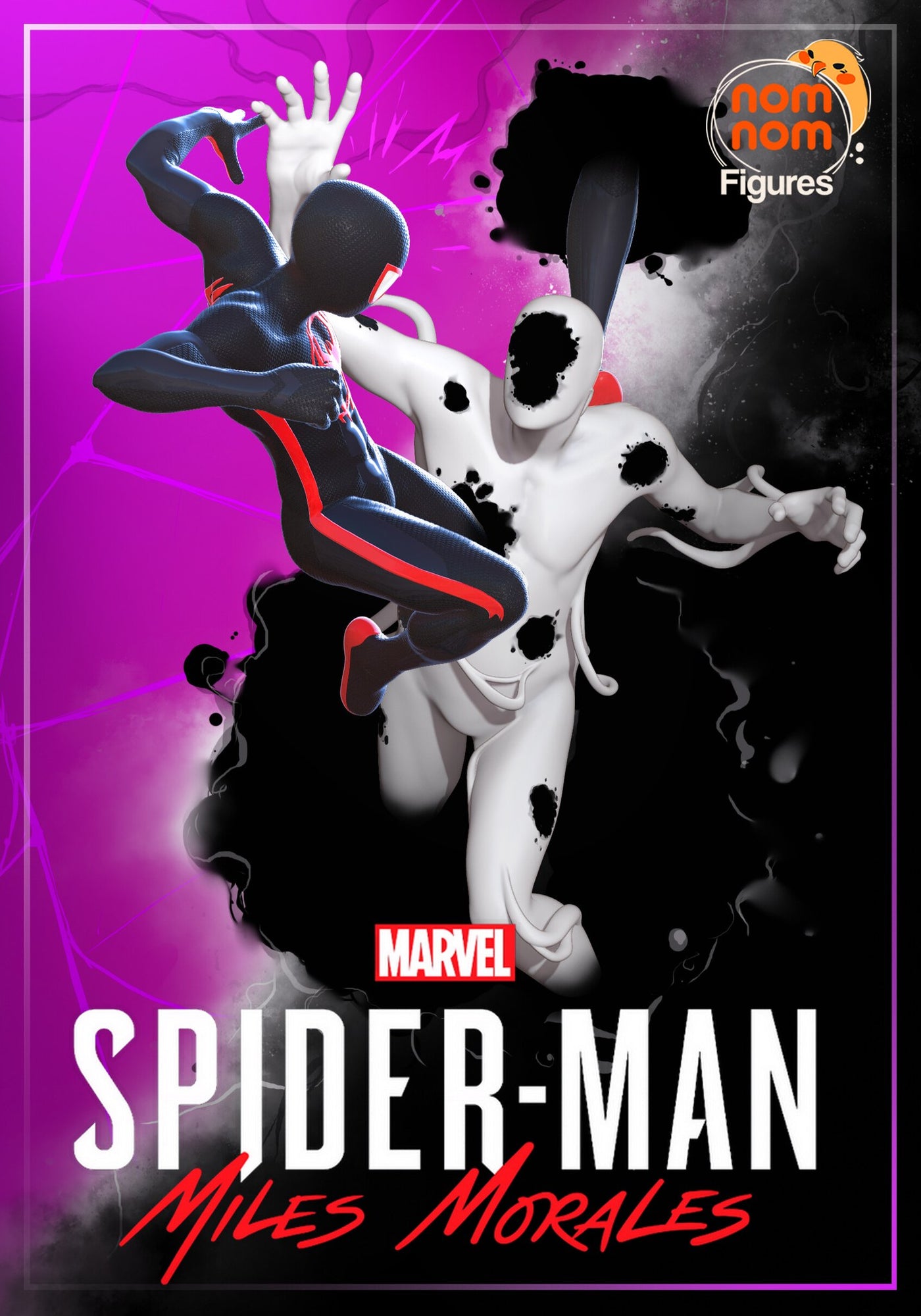 Miles Morales Marvel resin figure by NomNom Figures — studio preview 1