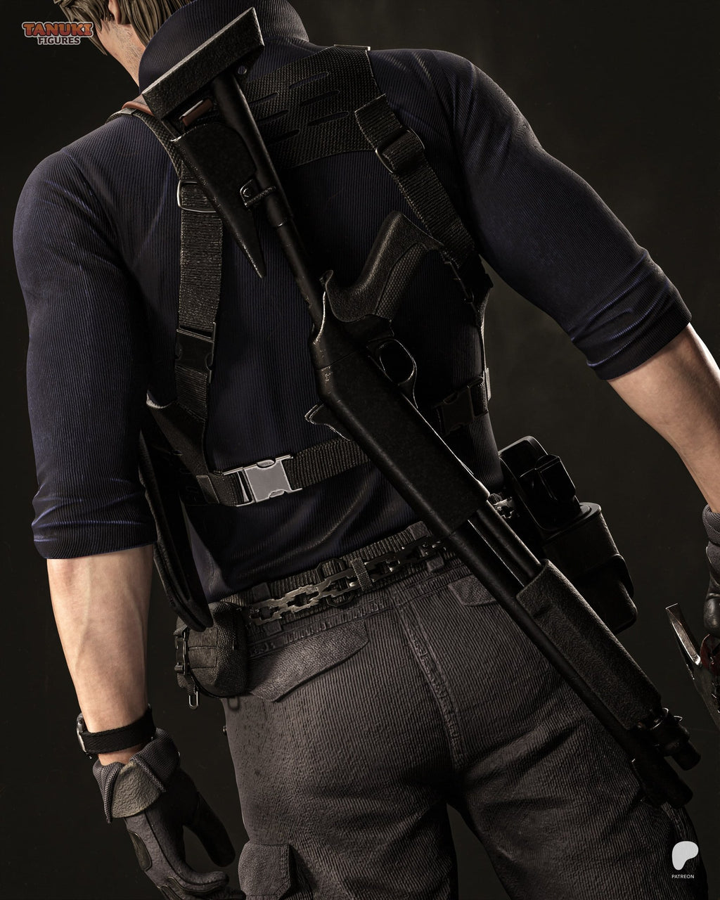 Leon S. Kennedy (Resident Evil) resin figure by Tanuki Figures — studio render 6