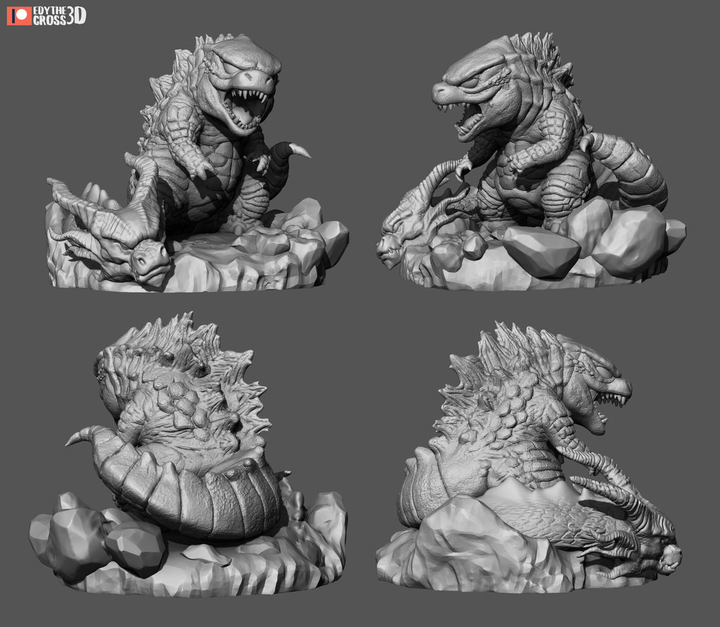 Kong and Godzilla — studio render 2