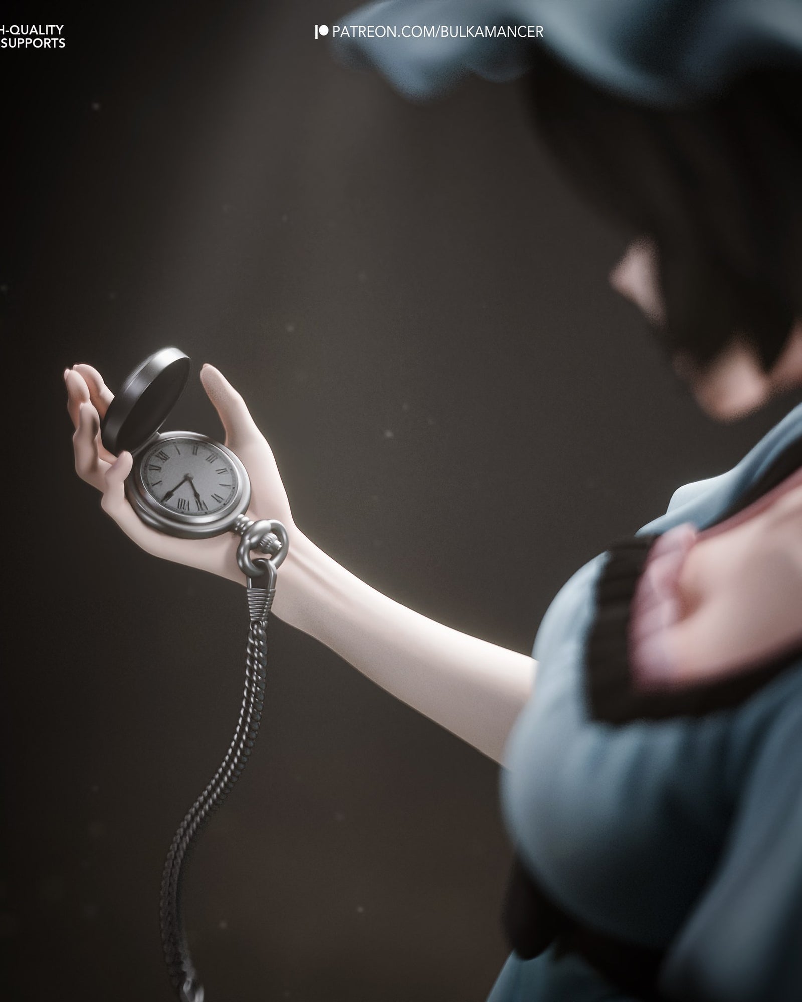 Mayuri Shiina (Steins Gate) resin figure by Bulkamancer — studio render 2