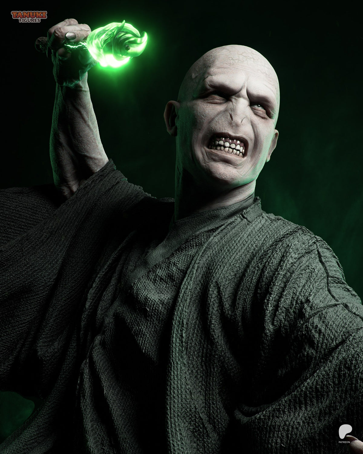 Voldemort (Harry Potter) resin figure by Tanuki Figures — studio render 5