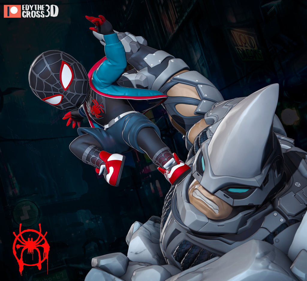 Miles Morales Marvel resin figure by NomNom Figures — studio preview 1