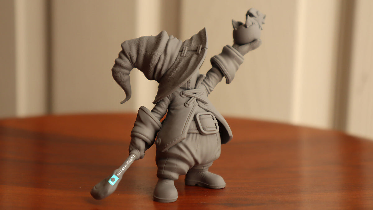 Vivi Ornitier with baby Chocobo — studio render 4