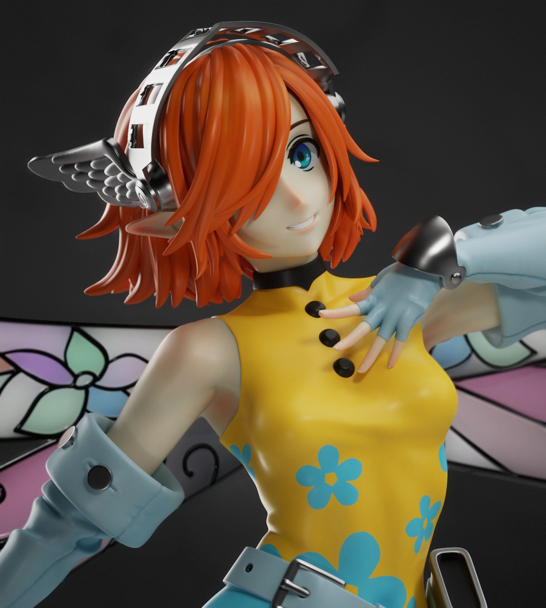 Gallica (Metaphor ReFantazio) resin figure by Tenshi Figures — studio render 1