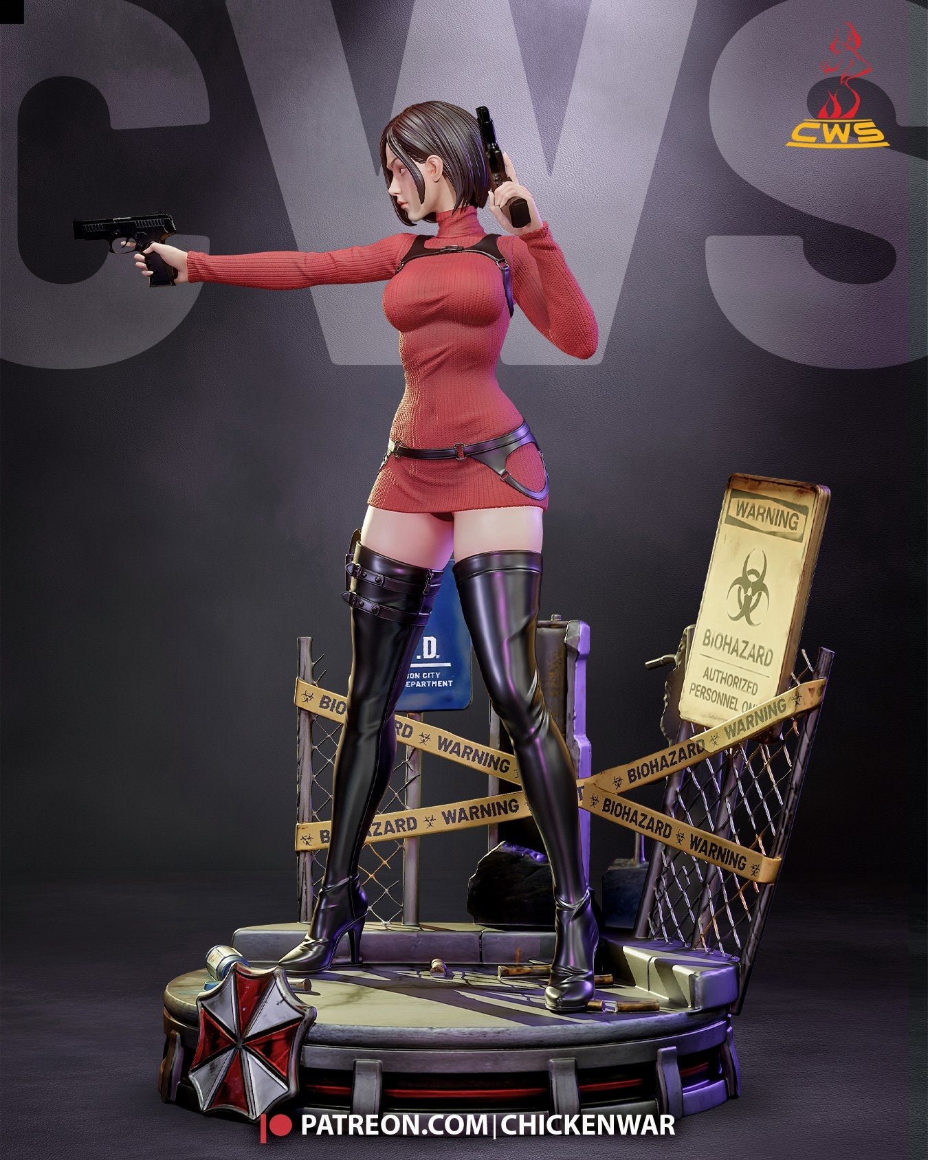 Ada Wong (Resident Evil) resin figure by CW Studio — studio render 5