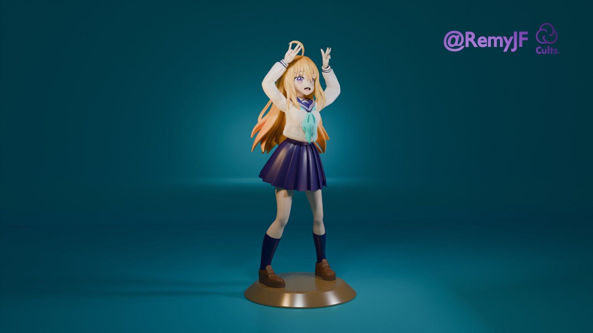 Torako Koshi (My Deer Friend Nokotan) resin figure by RemyJF — studio render 2