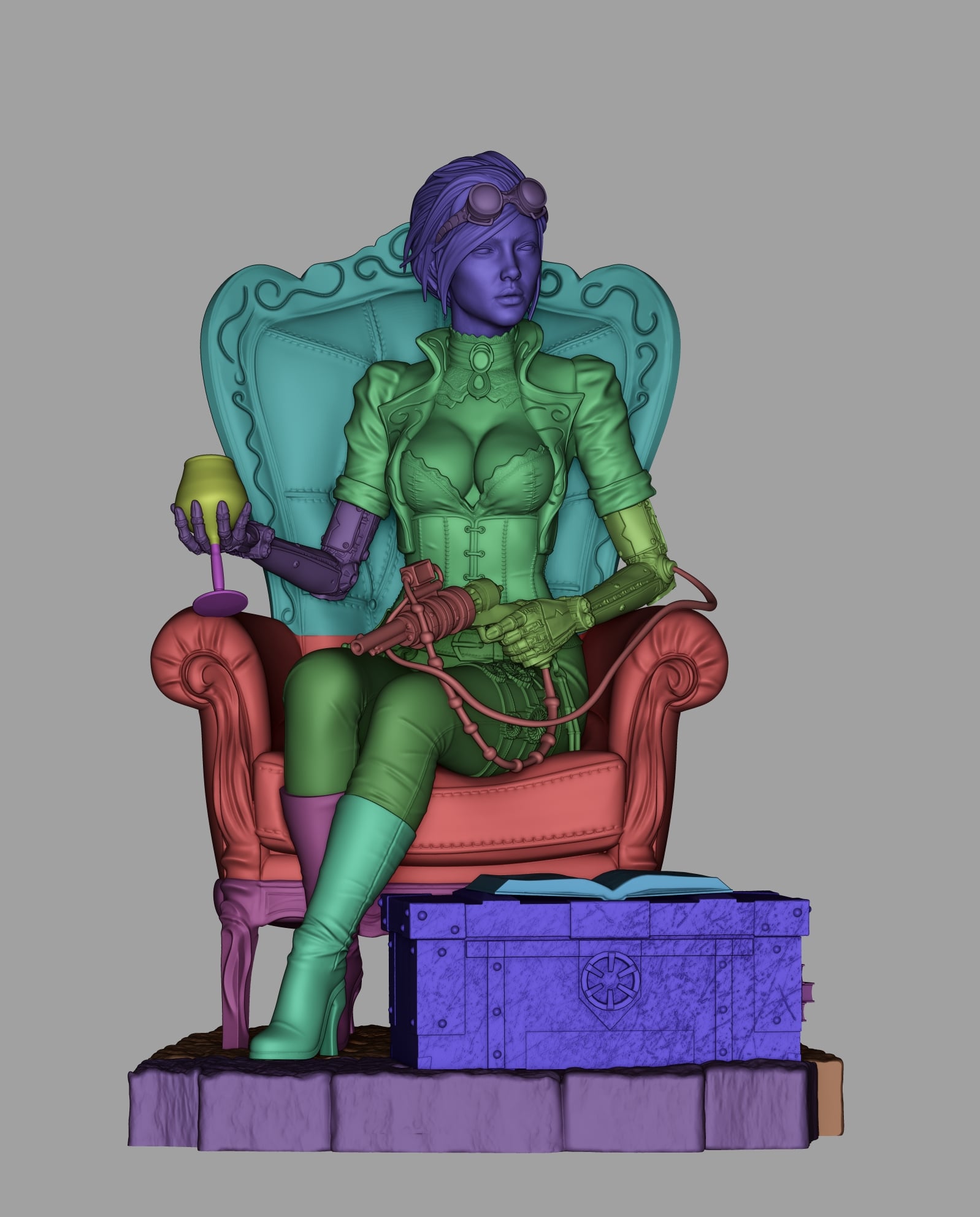 Lady Mechanika — studio render 5