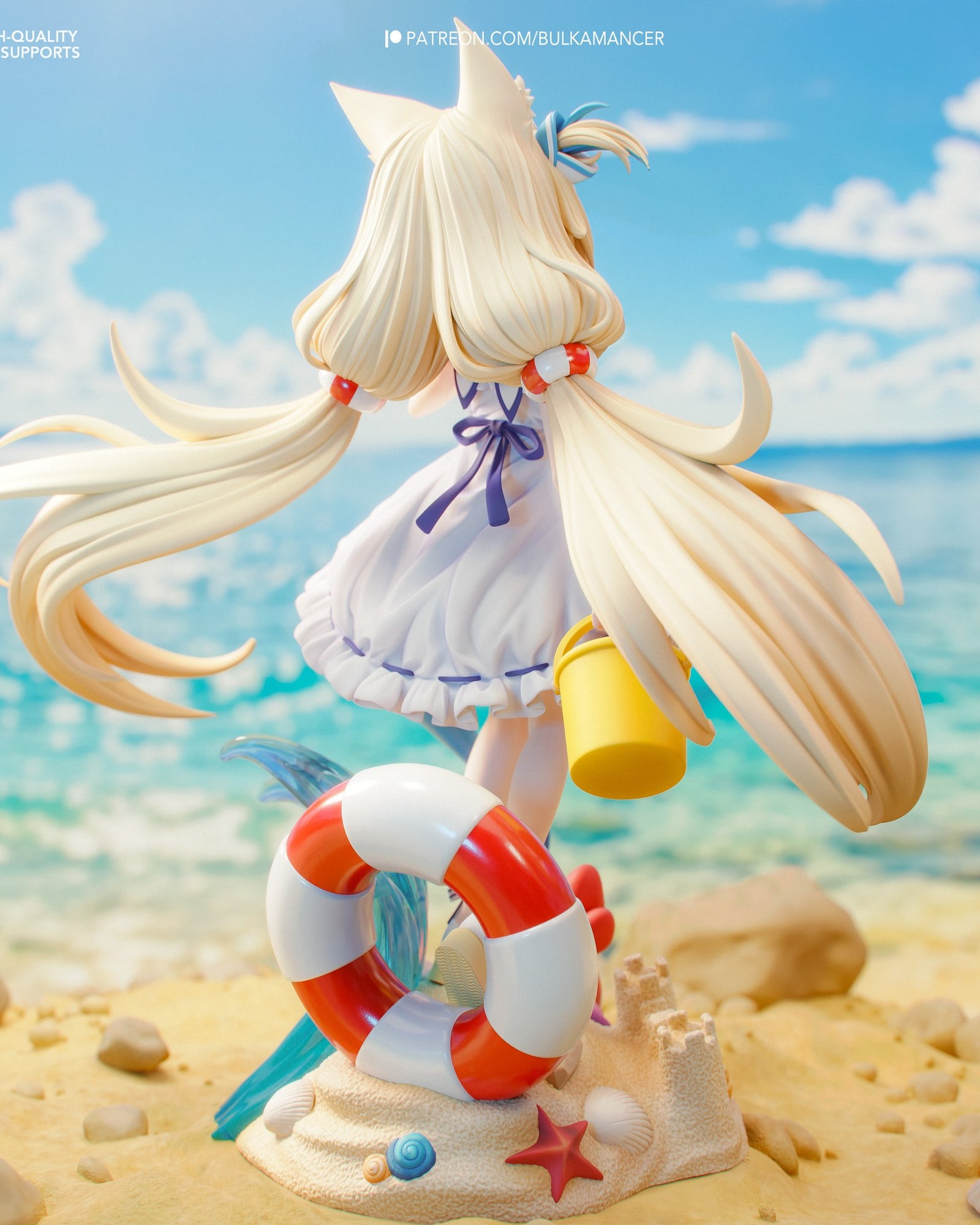 Sameko Saba (VTubers) resin figure by Bulkamancer — studio render 4