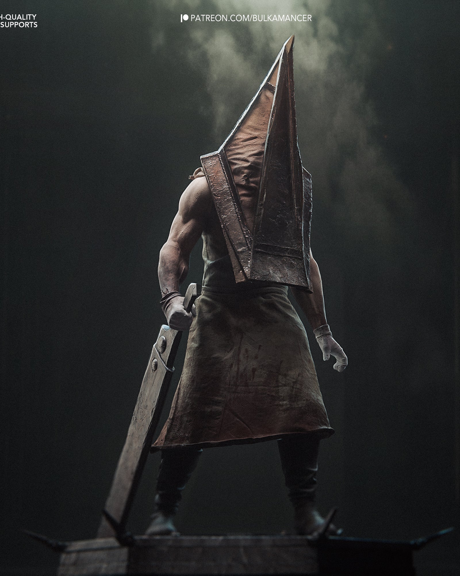 Pyramid Head (Silent Hill) resin figure by Bulkamancer — studio render 1