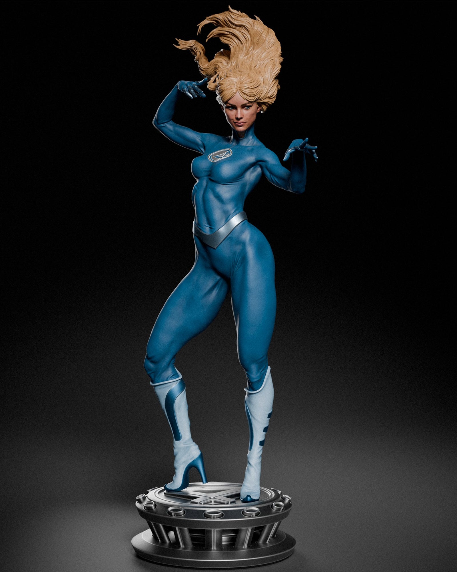 Sue Storm (Marvel) resin figure by CA 3D Studios — studio render 1
