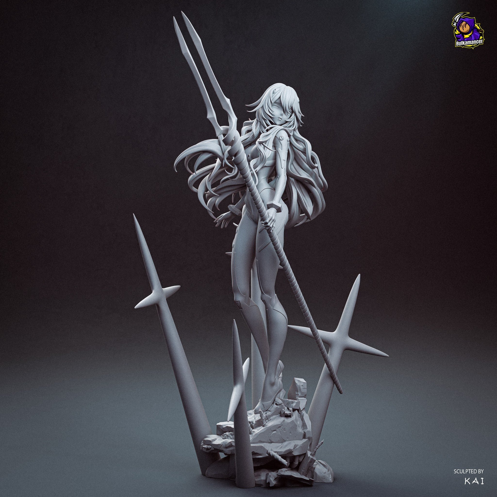Rei Ayanami (Evangelion) resin figure by Bulkamancer — studio render 15