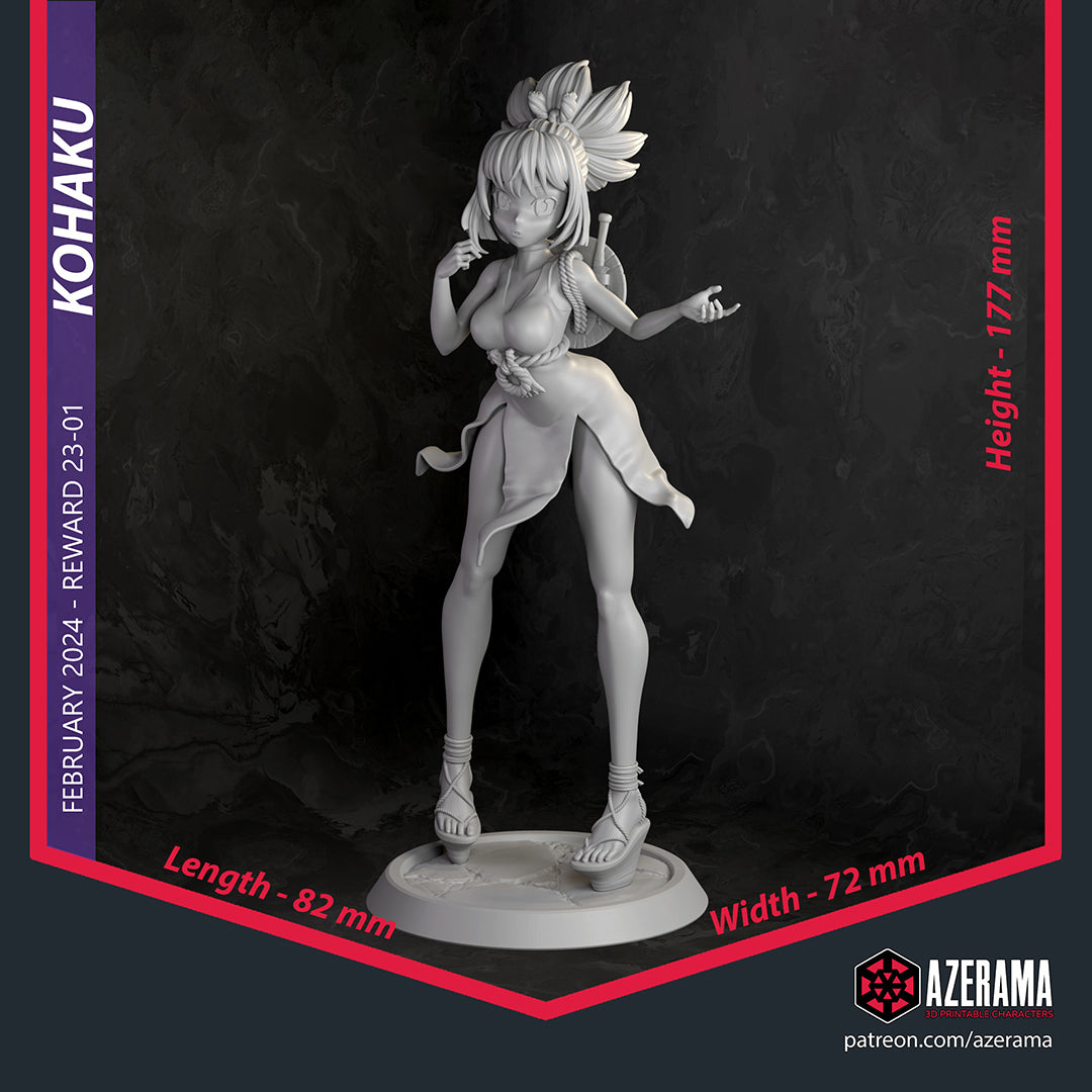 Kohaku (Dr. Stone) resin figure by Azerama — studio render 4