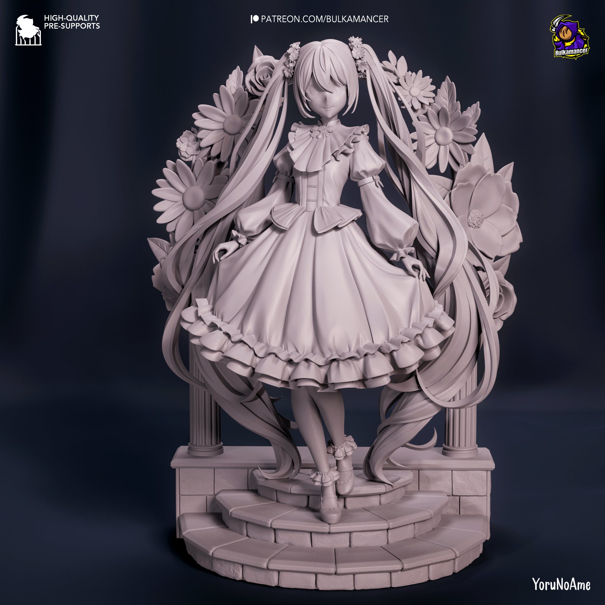 Hatsune Miku (Vocaloid) resin figure by Bulkamancer — studio render 8