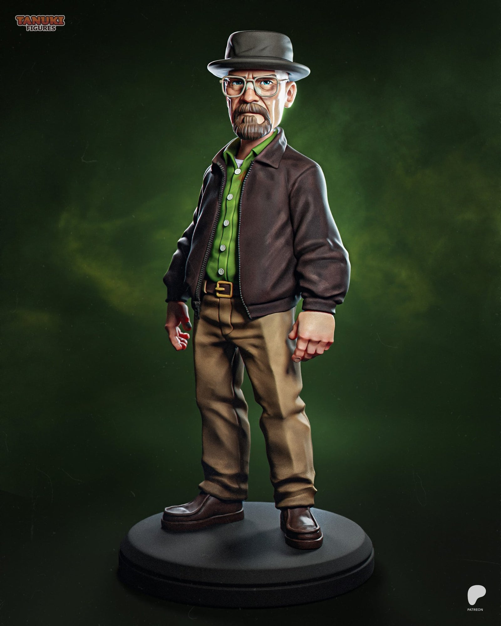 Walter White (Breaking Bad) resin figure by Tanuki Figures — studio render 1