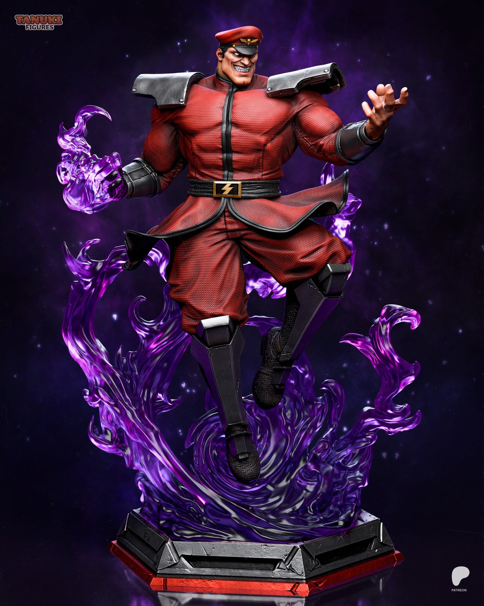 M. Bison (Street Fighter) resin figure by Tanuki Figures — studio render 2