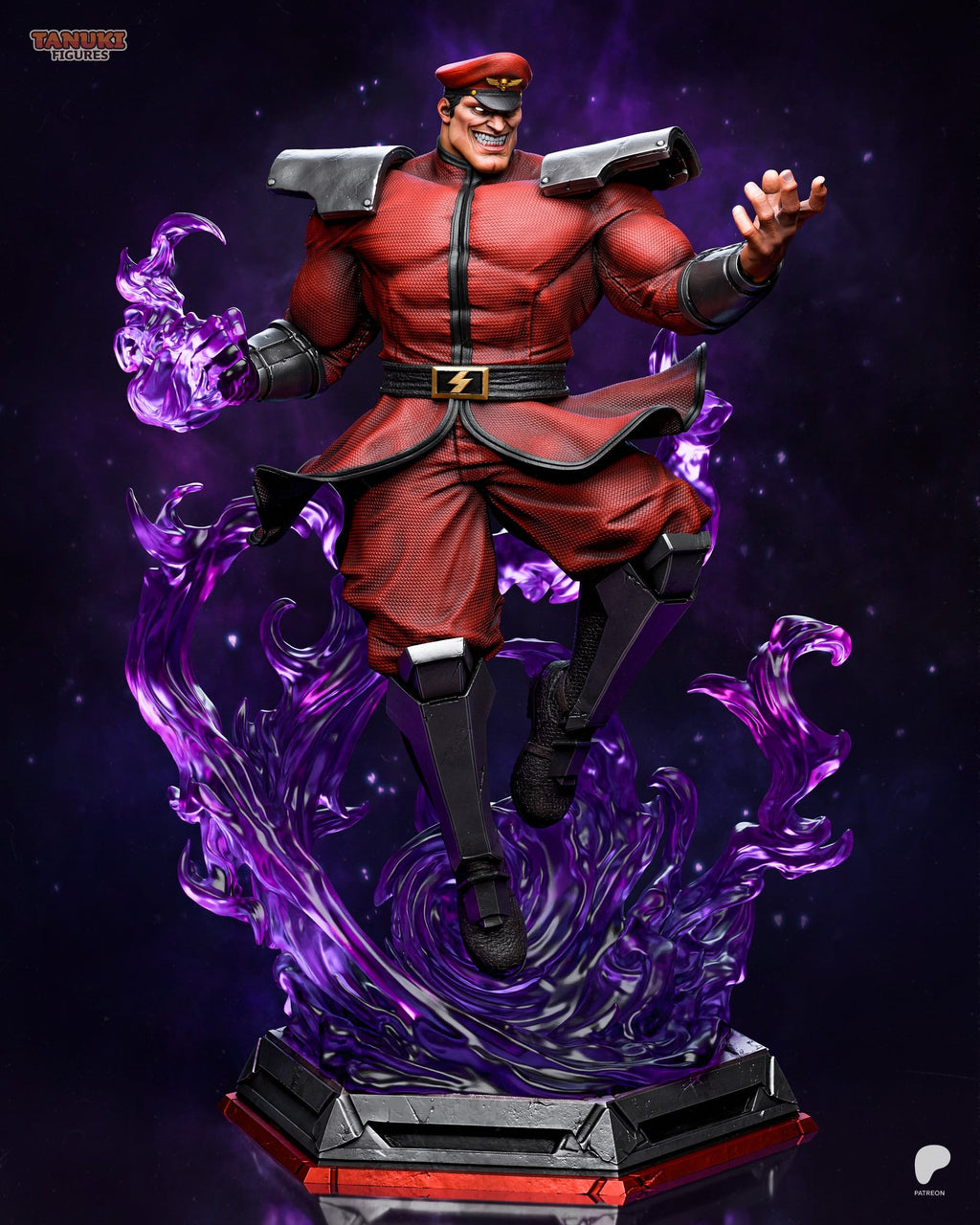 M. Bison (Street Fighter) resin figure by Tanuki Figures — studio render 2