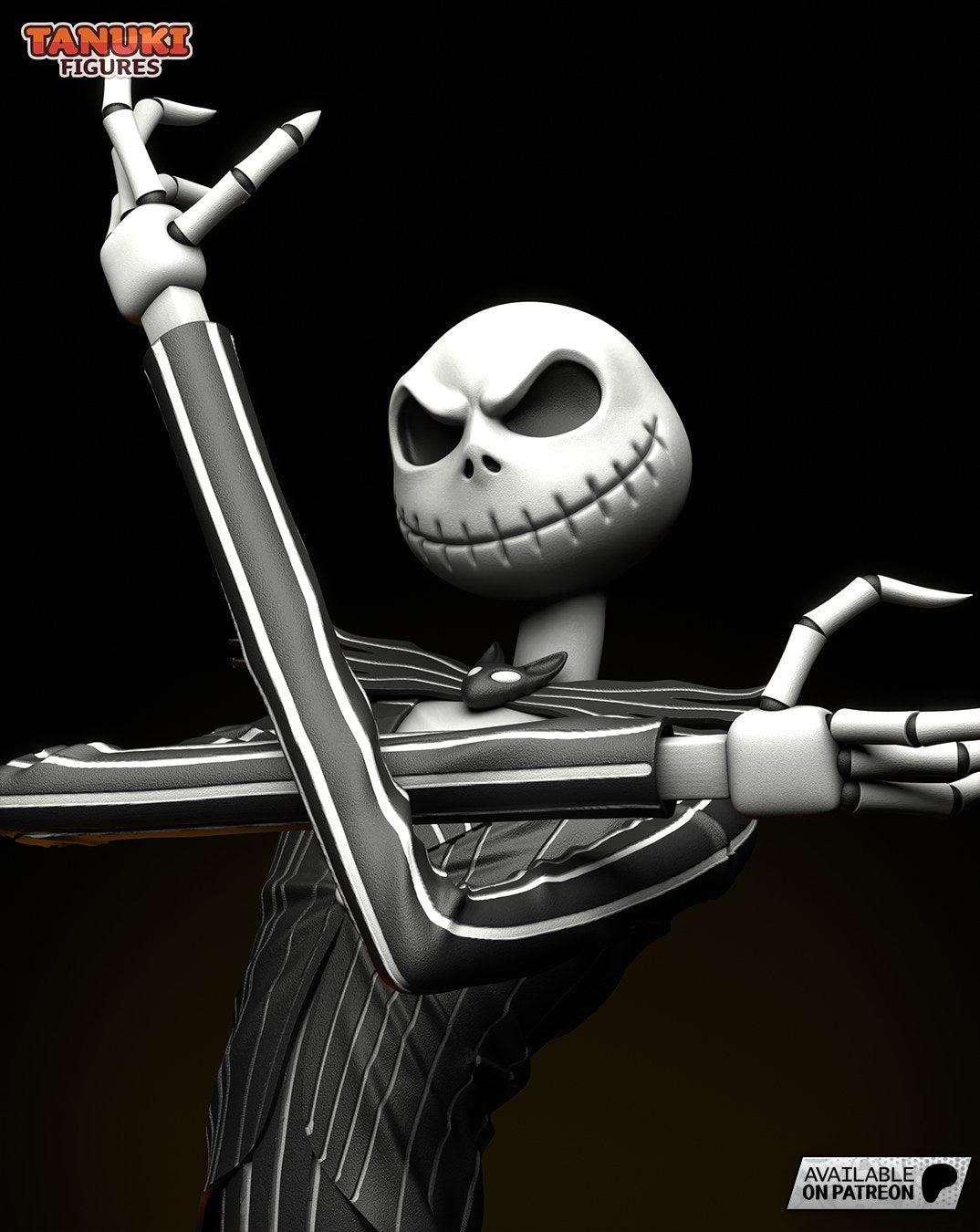 Jack Skellington (The Nightmare Before Christmas) resin figure by Tanuki Figures — studio render 1