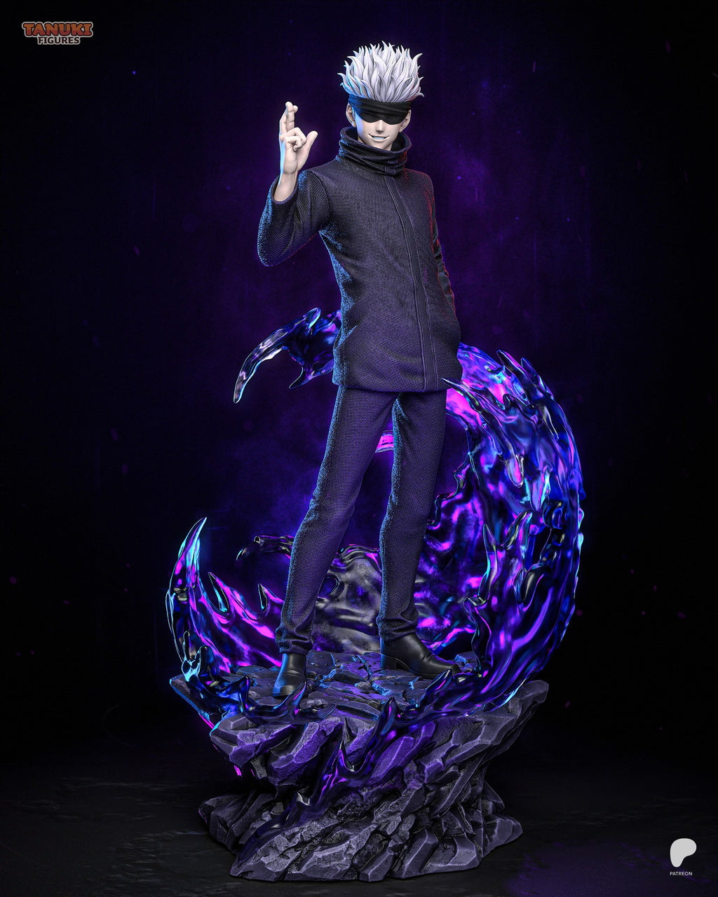 Gojo (Jujutsu Kaisen) resin figure by Tanuki Figures — studio render 1