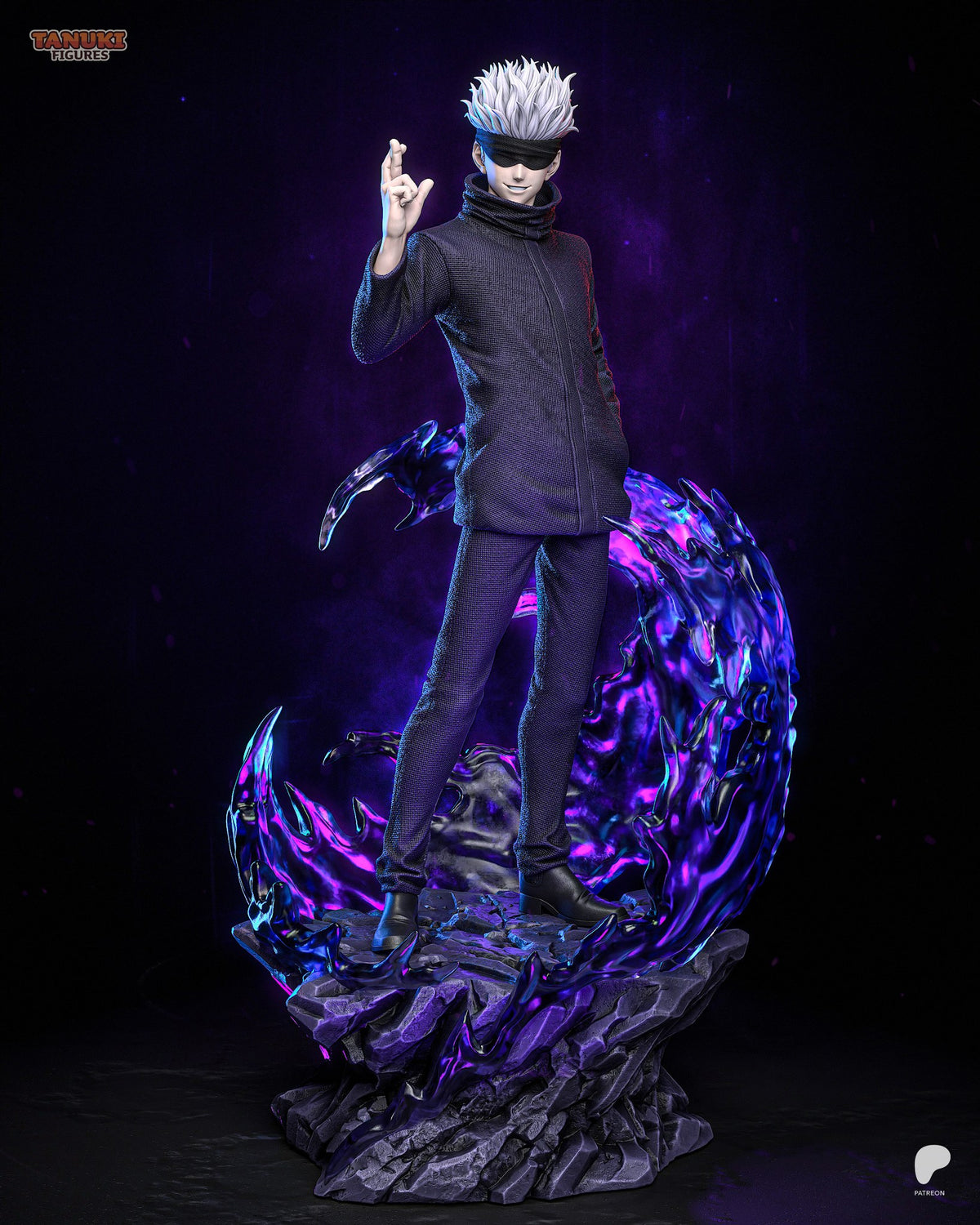 Gojo (Jujutsu Kaisen) resin figure by Tanuki Figures — studio render 1