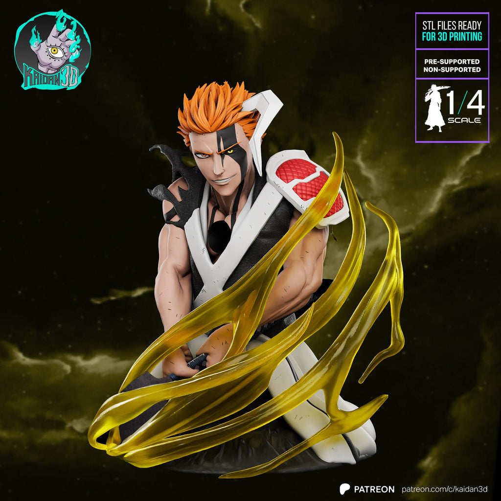 Ichigo Kurosaki (Bleach) resin figure by Kaidan 3D — studio render 1