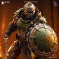 Doom Slayer (Doom) resin figure by Bulkamancer — studio render 1