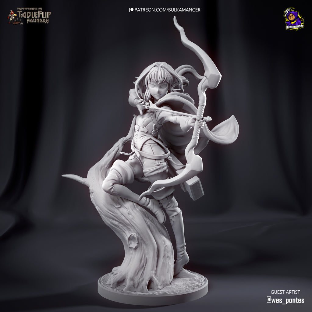High-Elf Archer (Goblin Slayer) resin figure by Bulkamancer — studio render 9