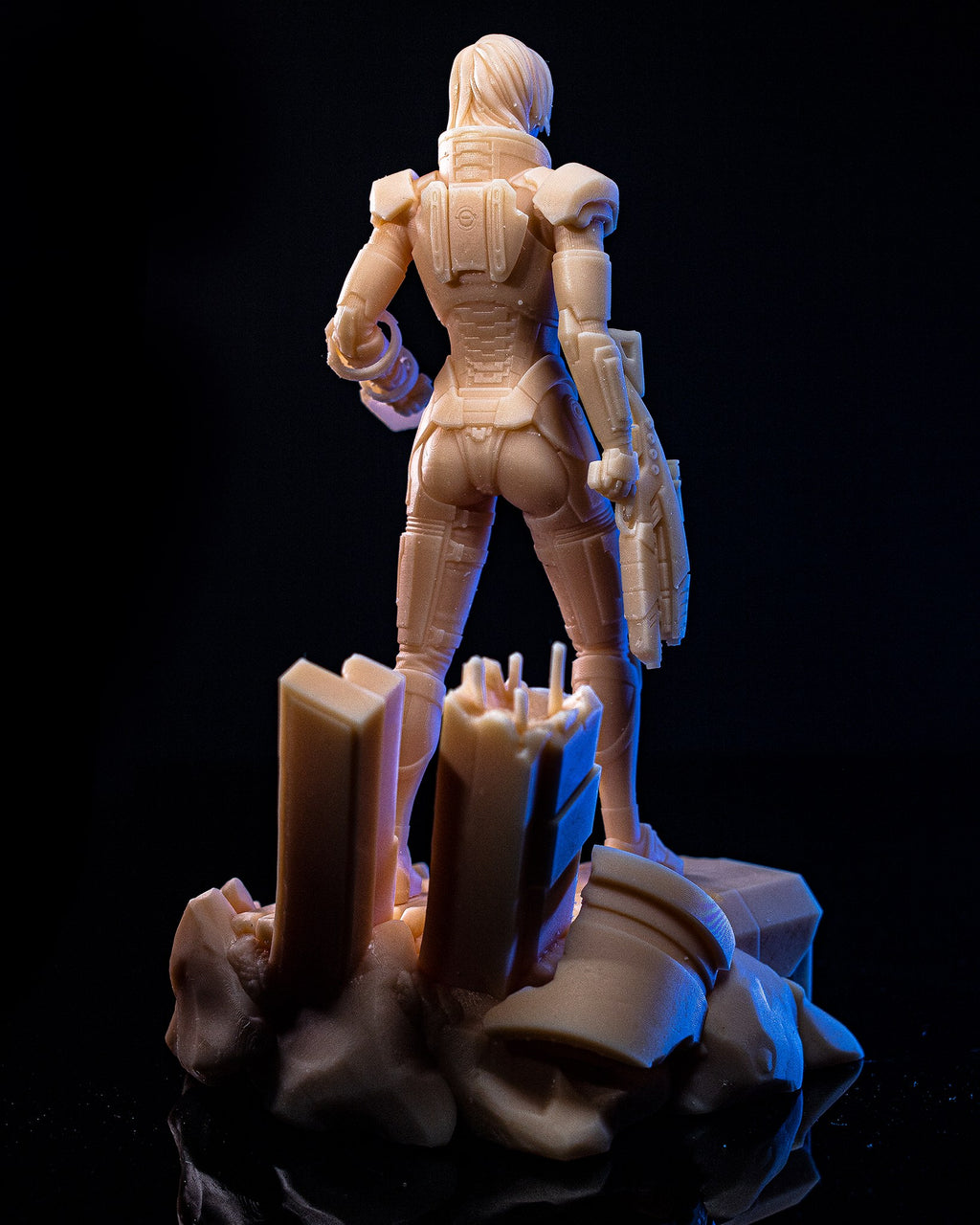 Commander Shepard (Mass Effect) resin figure by h3LLcreator — studio render 6