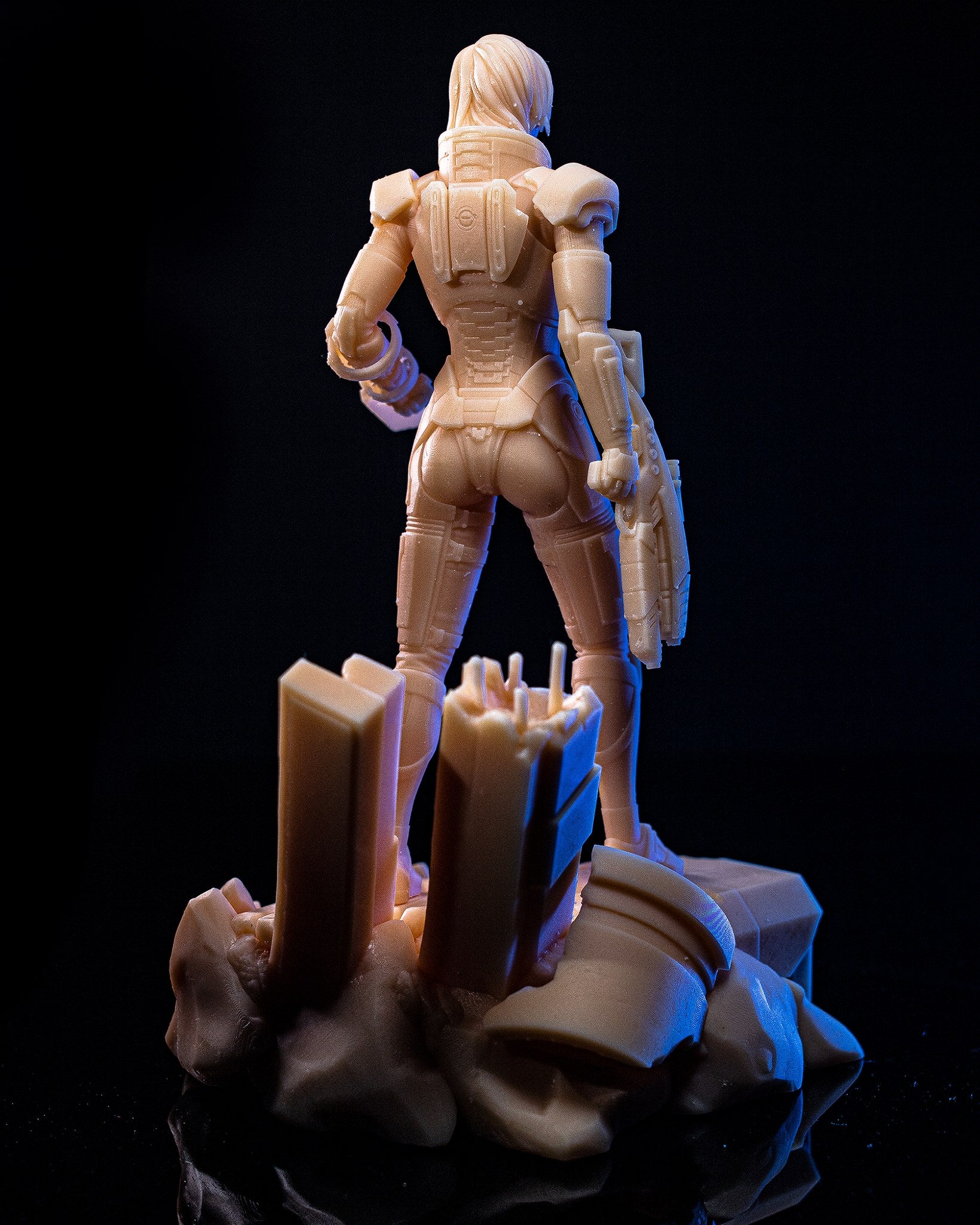 Commander Shepard (Mass Effect) resin figure by h3LLcreator — studio render 6