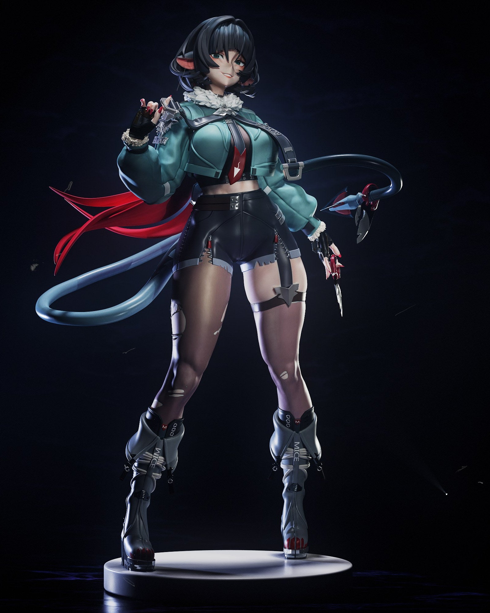Jane Doe (Zenless Zone Zero) resin figure by Tenshi Figures — studio render 2