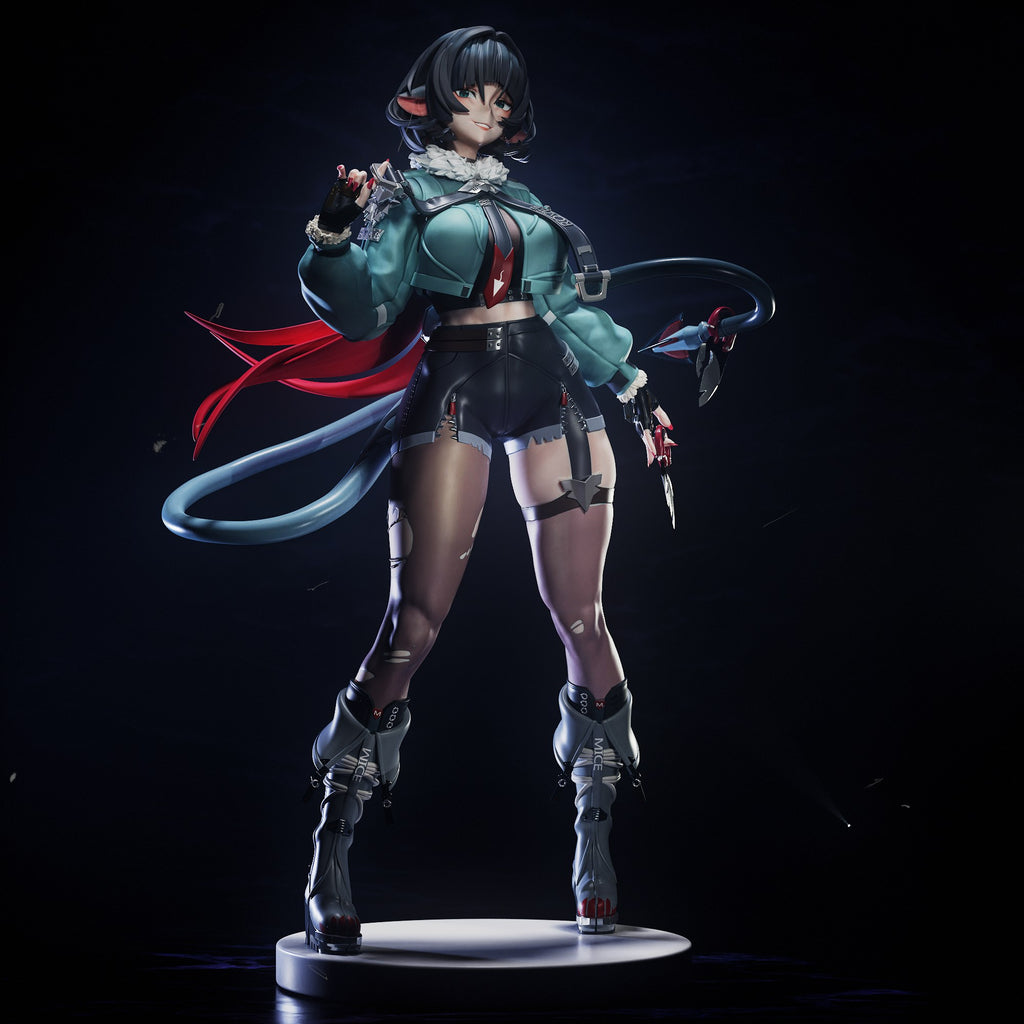 Jane Doe (Zenless Zone Zero) resin figure by Tenshi Figures — studio render 2