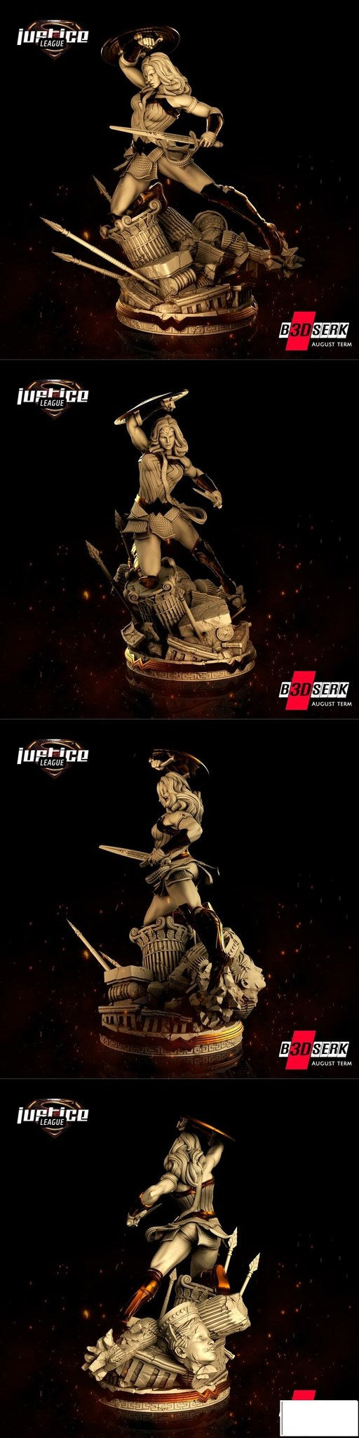 Wonder Woman (DC) resin figure by B3DSERK — studio render 5