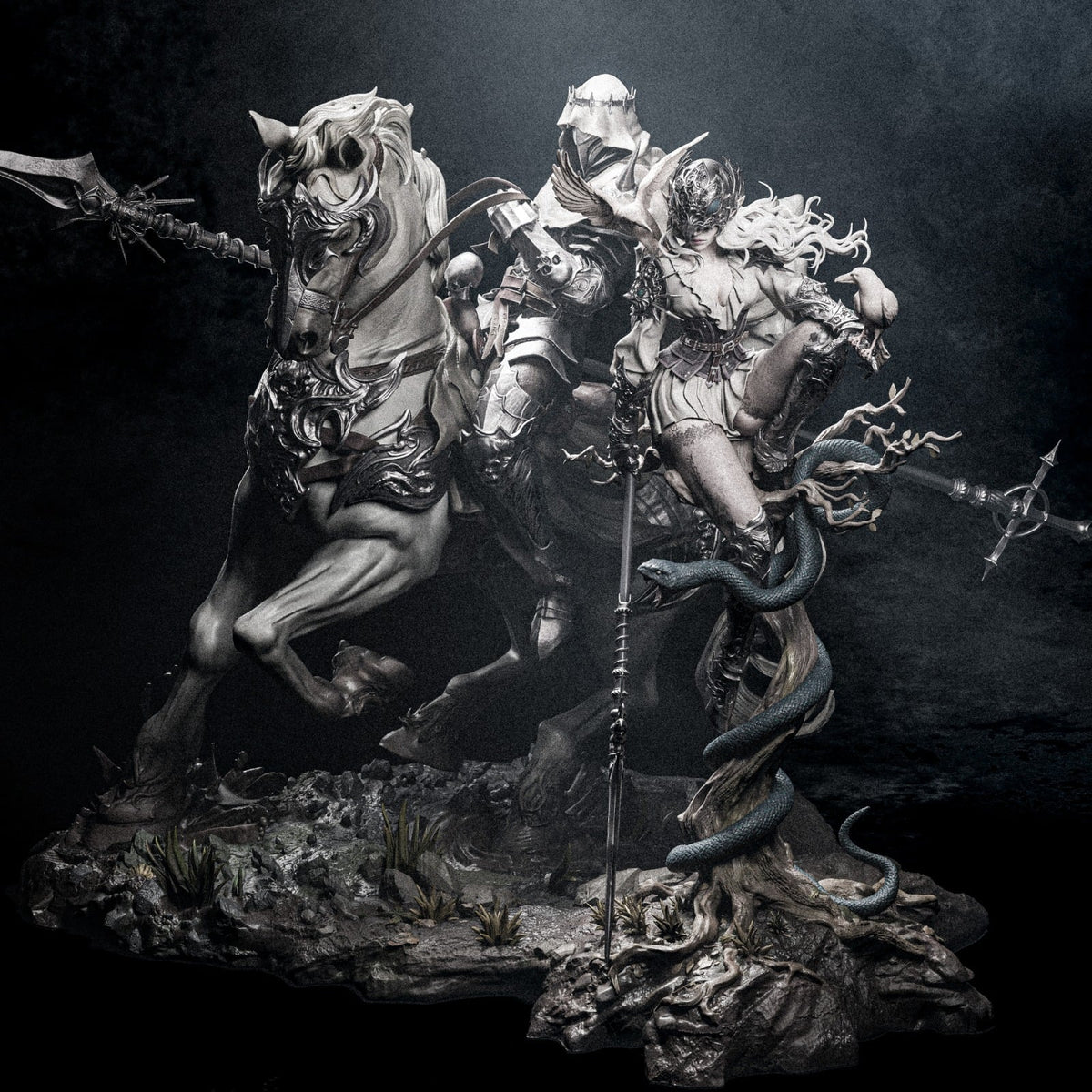 Lenora and Dareios Diorama — studio render 4