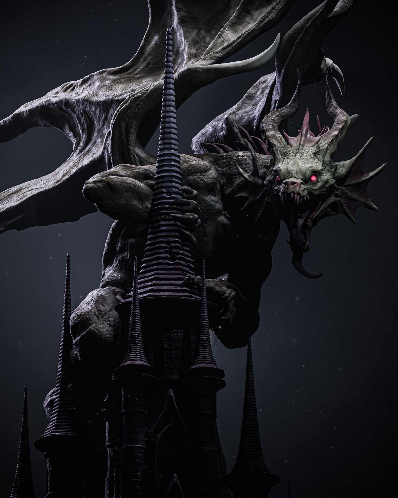 Mysterious Dragon — studio render 4