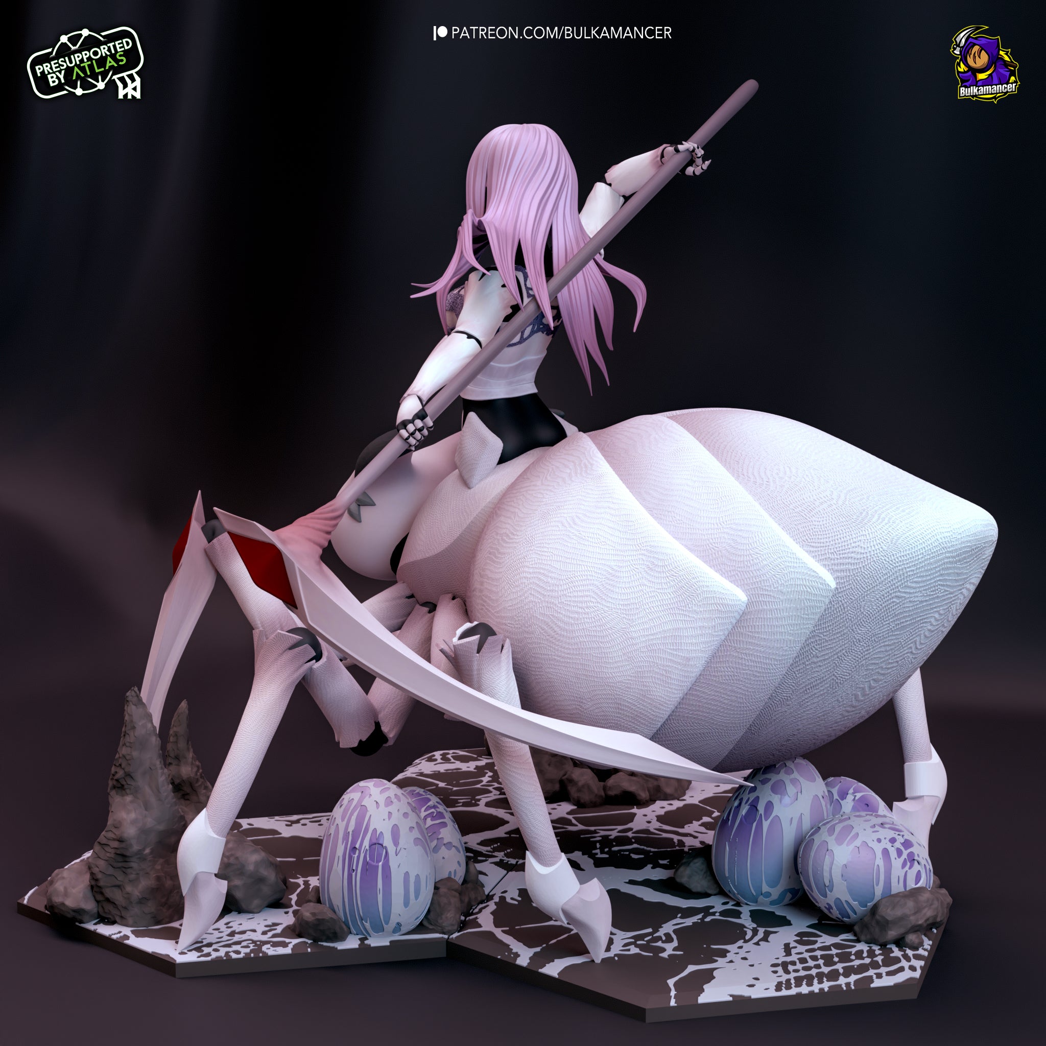 Kumoko and Her Children (So I'm a Spider, So What?) resin figure by Bulkamancer — studio render 7