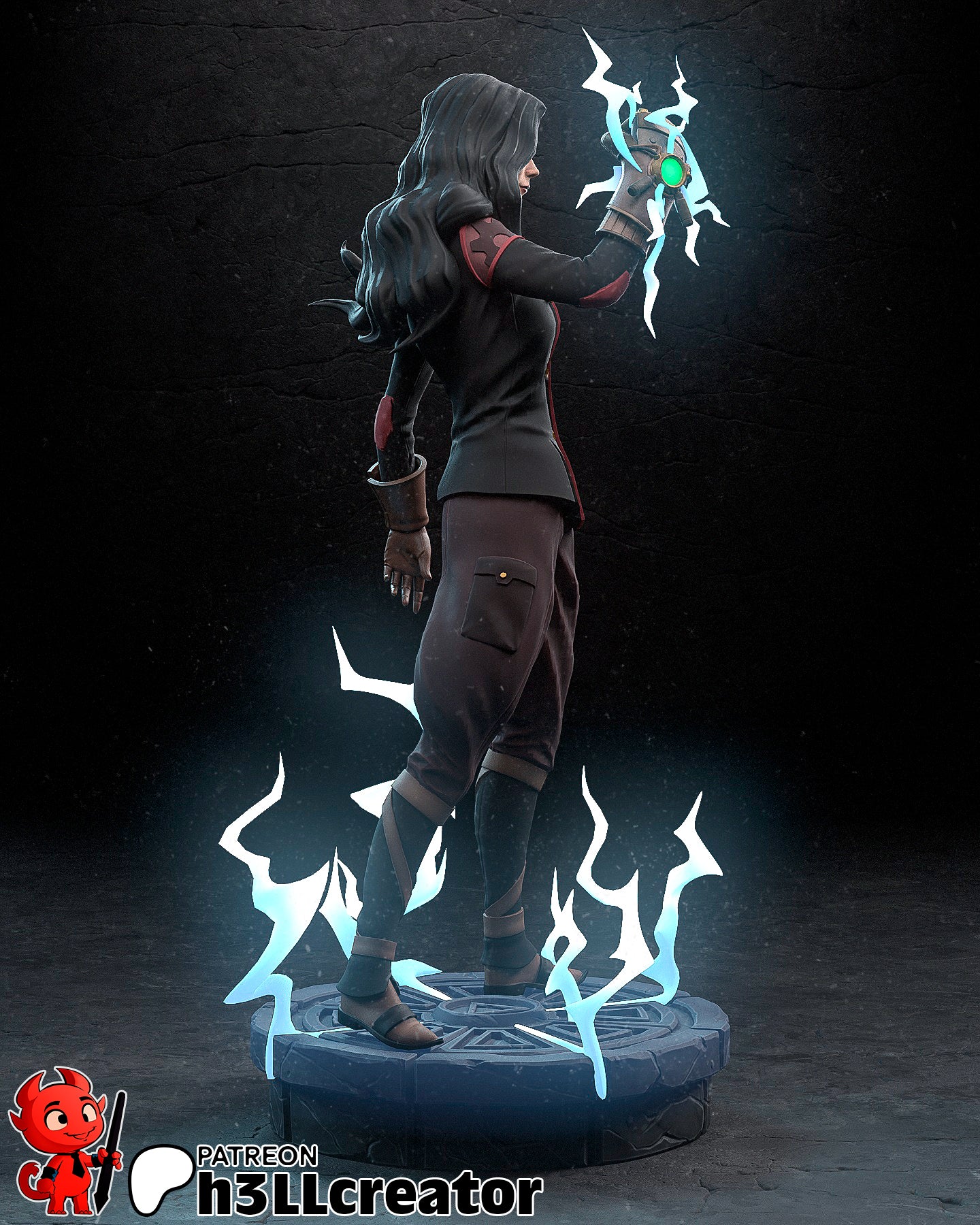 Asami Sato (The Legend of Korra) resin figure by h3LLcreator — studio render 6