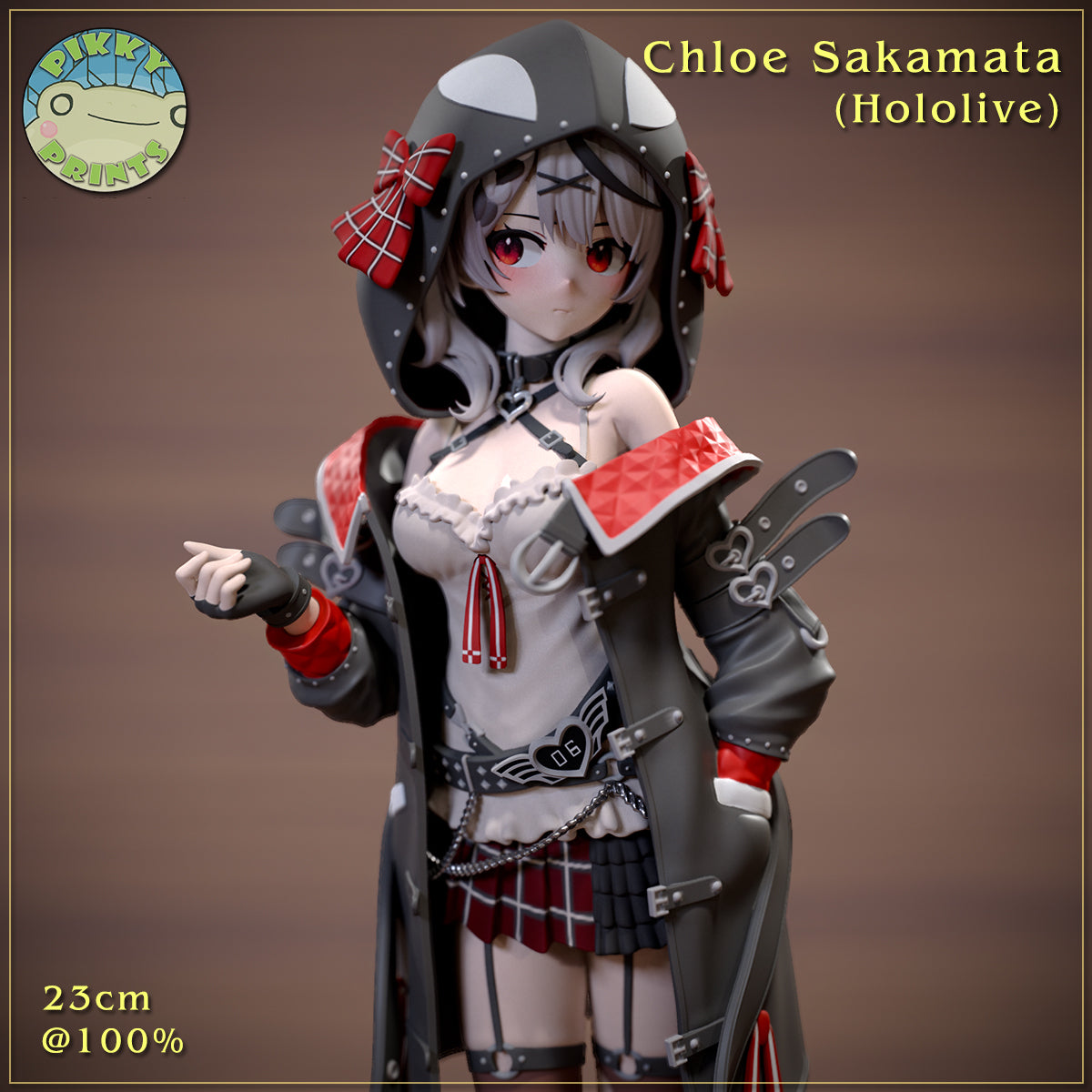 Chloe Sakamata (Hololive) resin figure by PikkyPrints — studio render 1