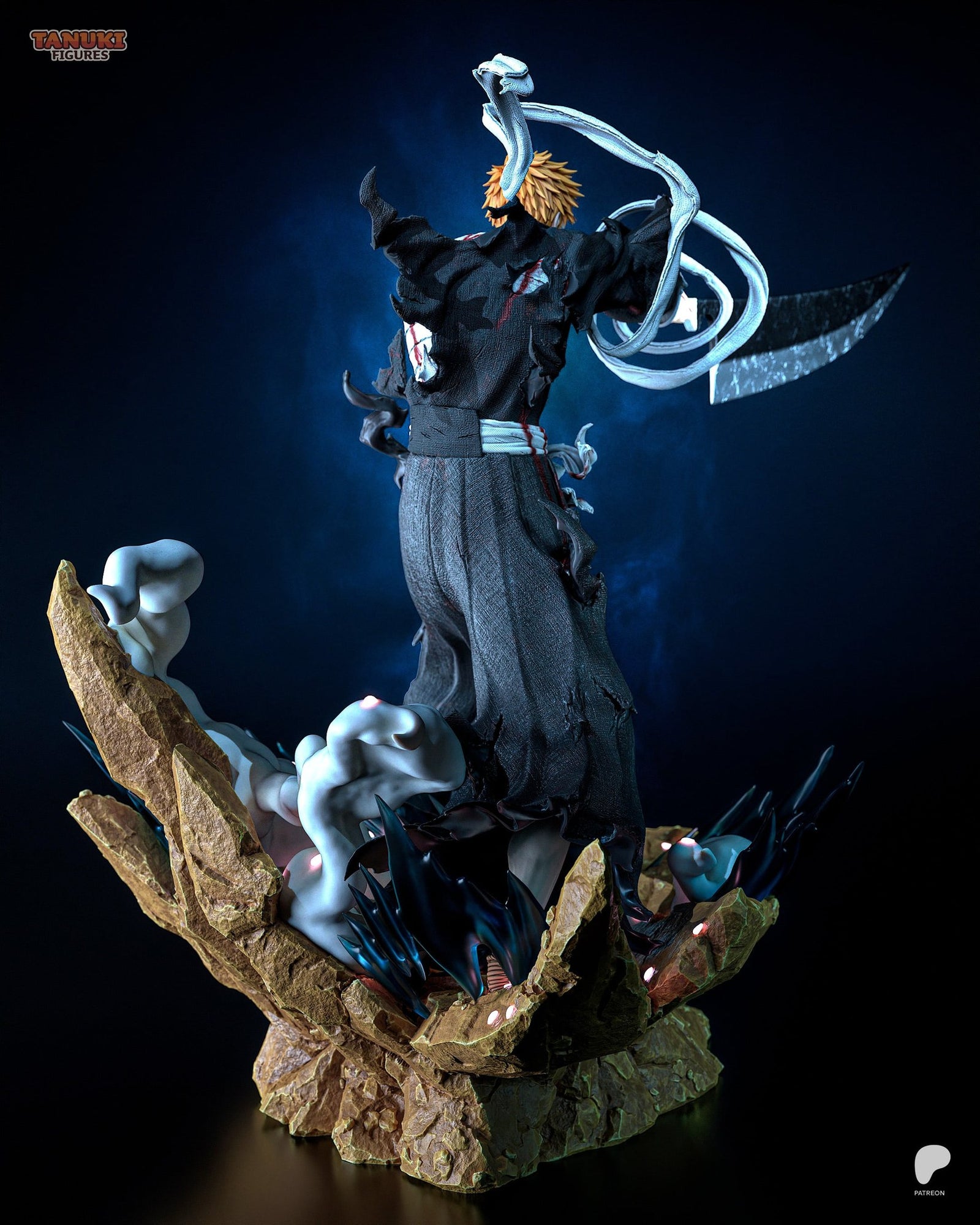 Ichigo Kurosaki (Bleach) resin figure by Tanuki Figures — studio render 3