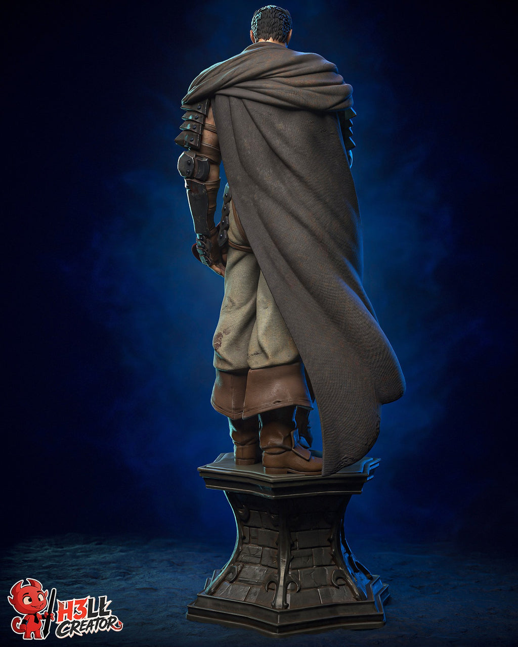 Guts and Casca (Berserk) resin figure by h3LLcreator — studio render 8