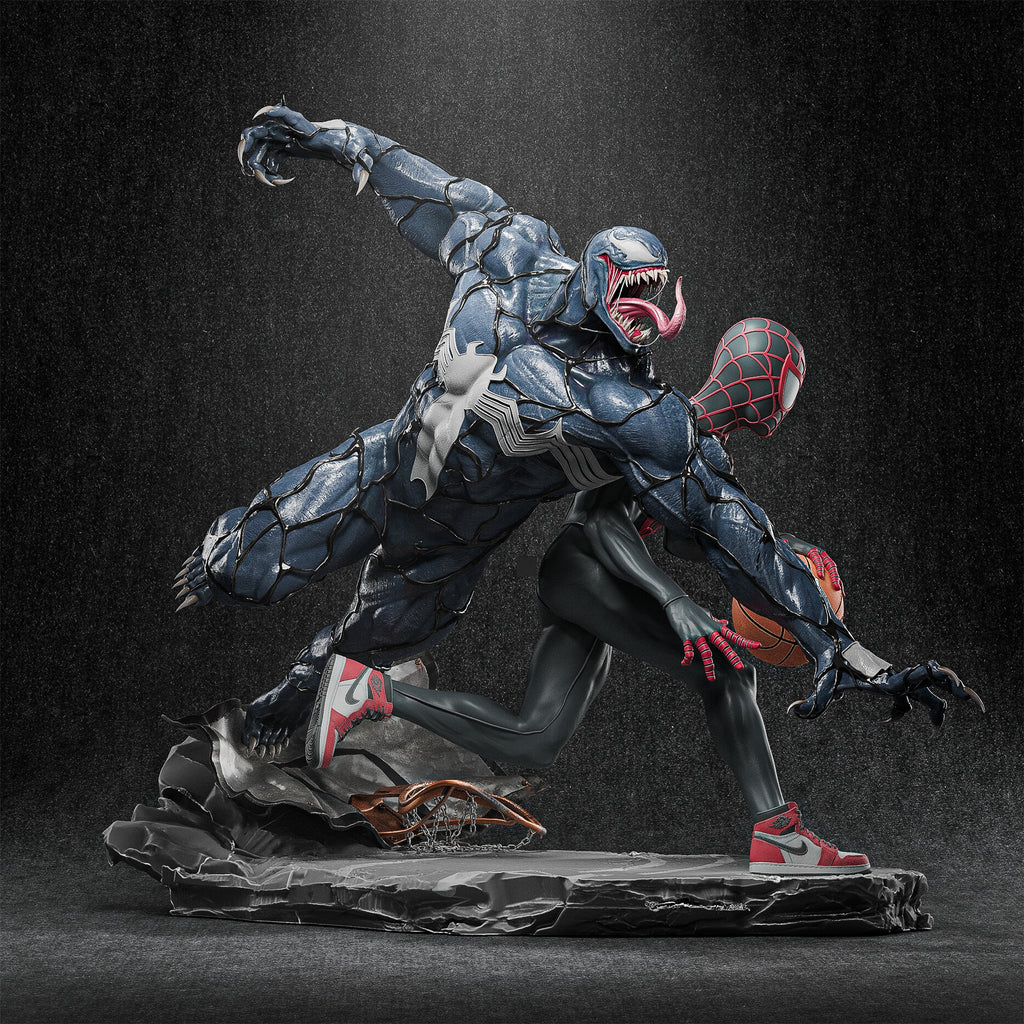 Miles Morales and Venom — studio render 7