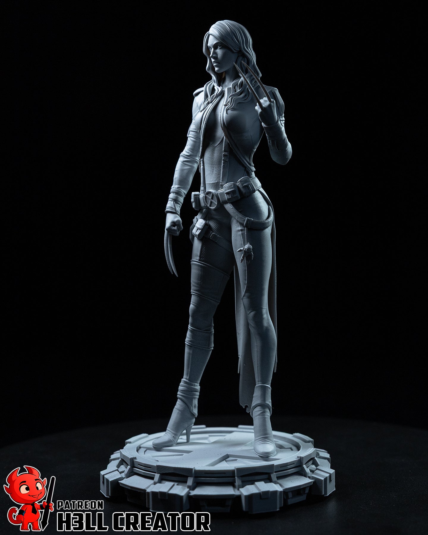 Laura Kinney (Marvel) resin figure by h3LLcreator — studio render 7
