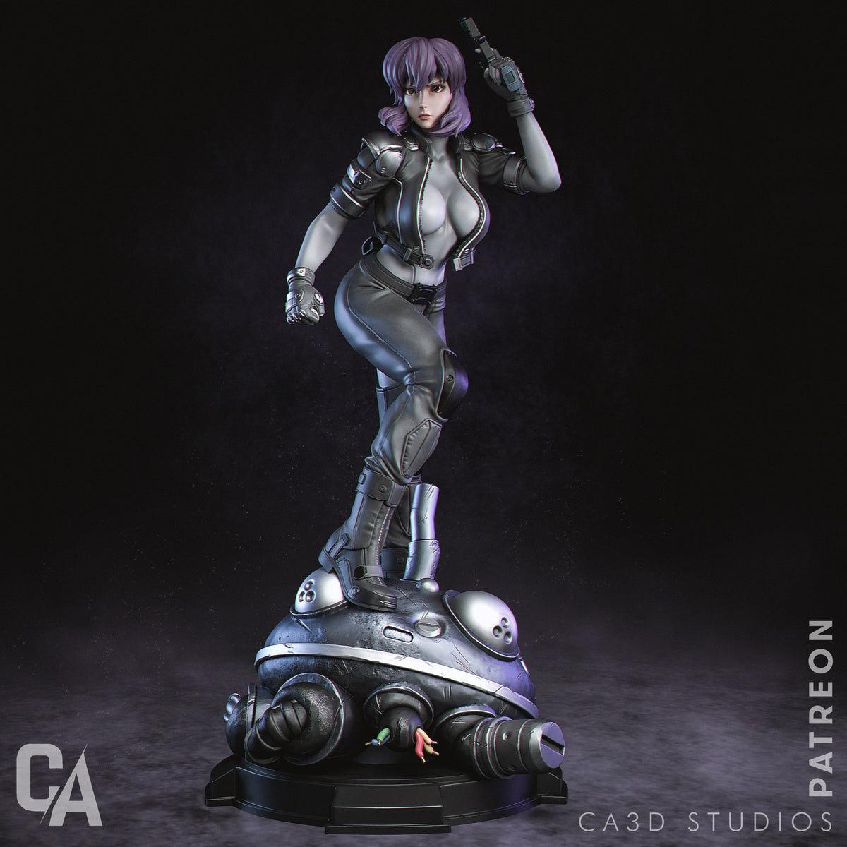 Motoko Kusanagi Ghost in the Shell resin figure by CA 3D Studios — studio preview 5