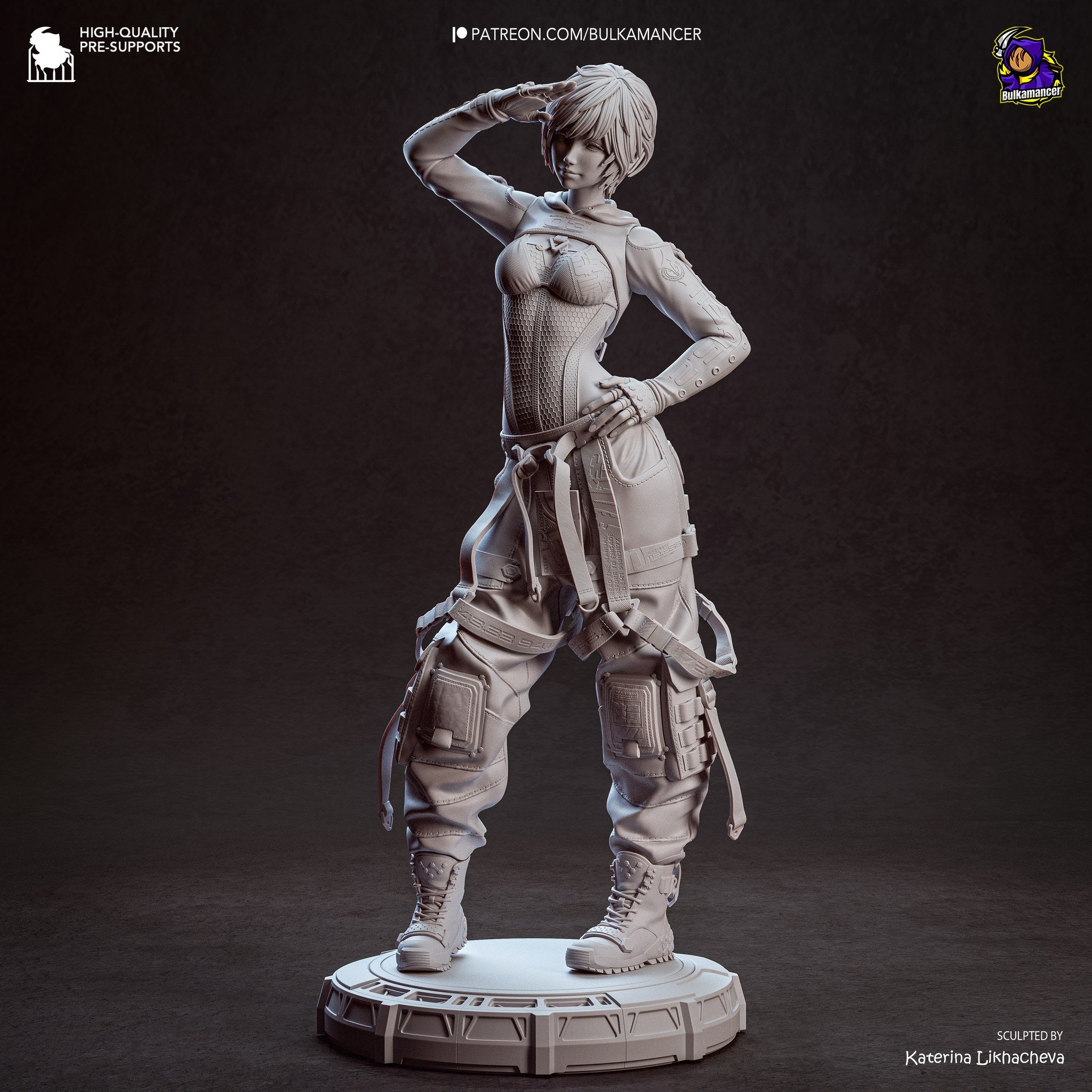 Lily Artemis II (Stellar Blade) resin figure by Bulkamancer — studio render 11