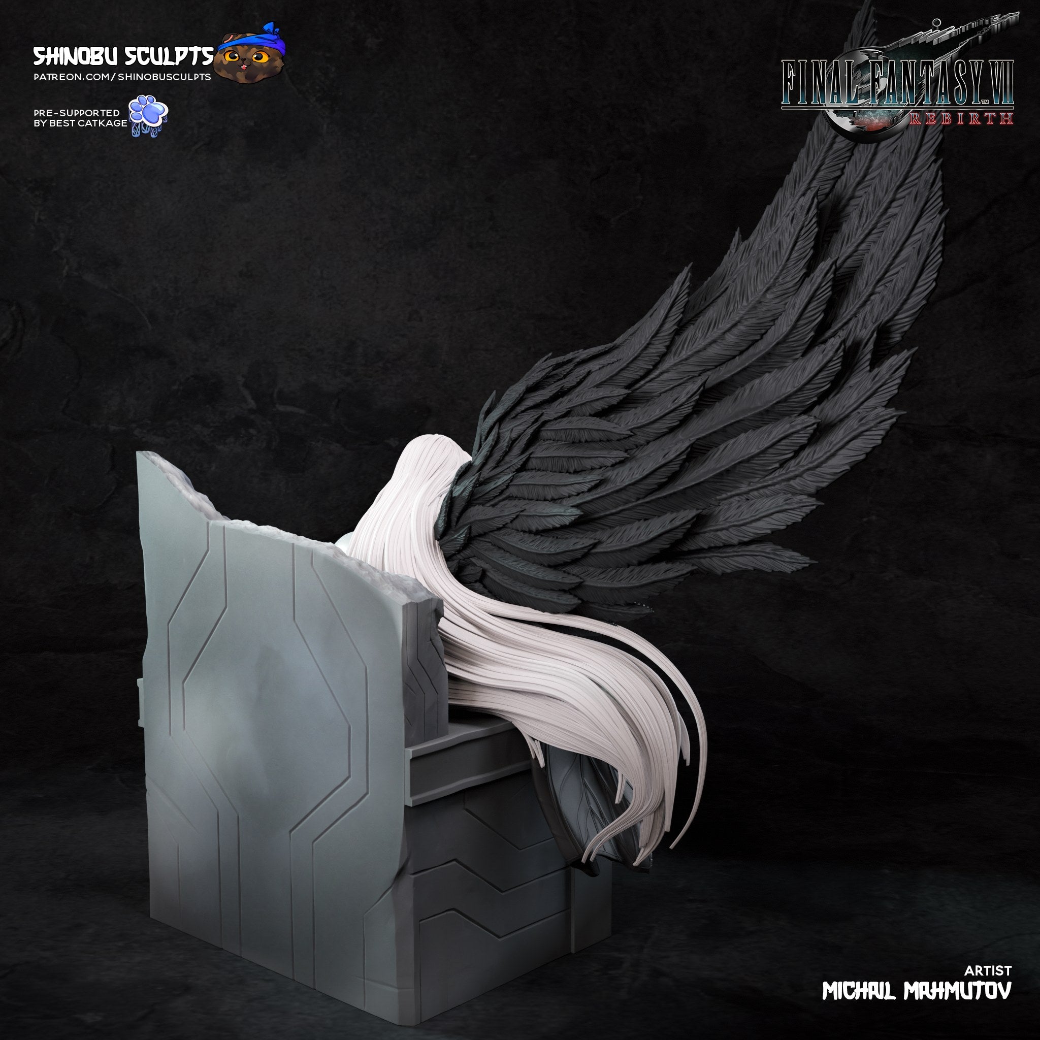 Sephiroth (Final Fantasy) resin figure by Shinobu Sculpts — studio render 4
