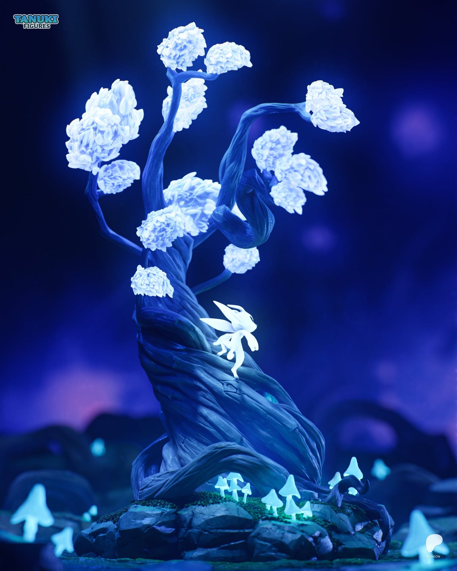 Ori (Ori and the Blind Forest) resin figure by Tanuki Figures — studio render 2